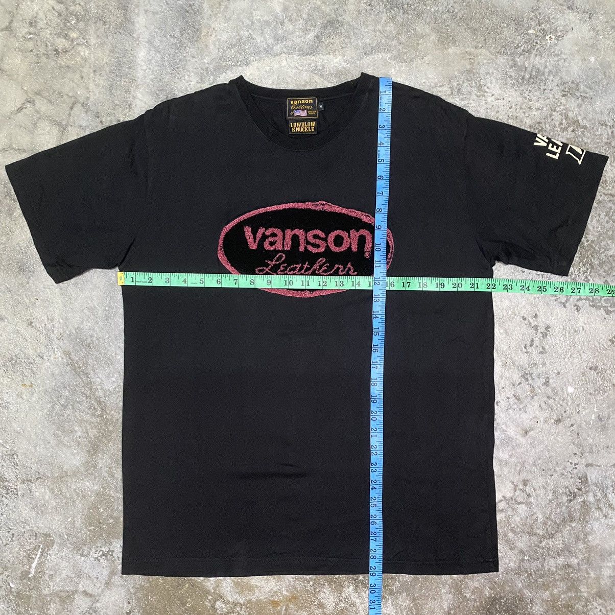Vanson Leathers × Vintage RARE DESIGN! VANSON LEATHERS LOW BLOW KNUCKLE T SHIRT Size US XL / EU 56 / 4 - 14 Thumbnail