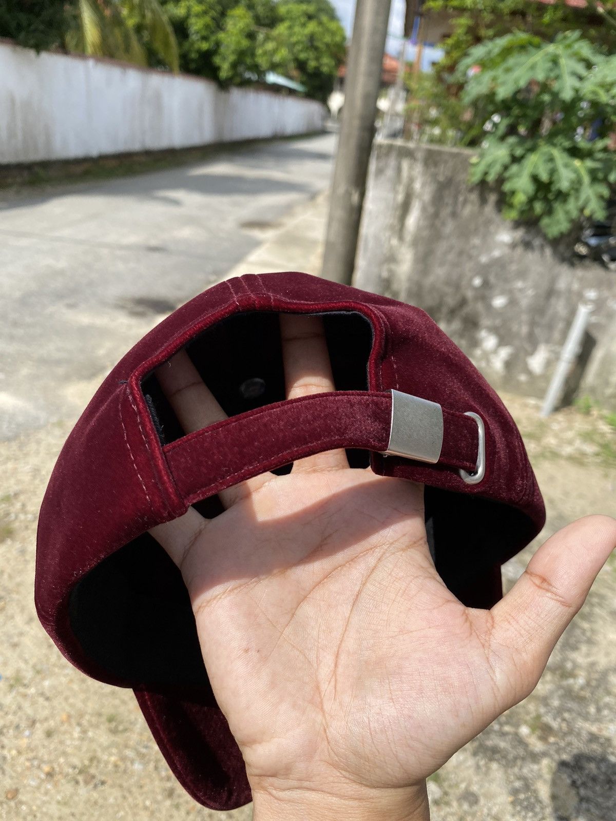Japanese Brand rare! japanese sukajan embroidery dragon red velvet cap Size ONE SIZE - 6 Thumbnail
