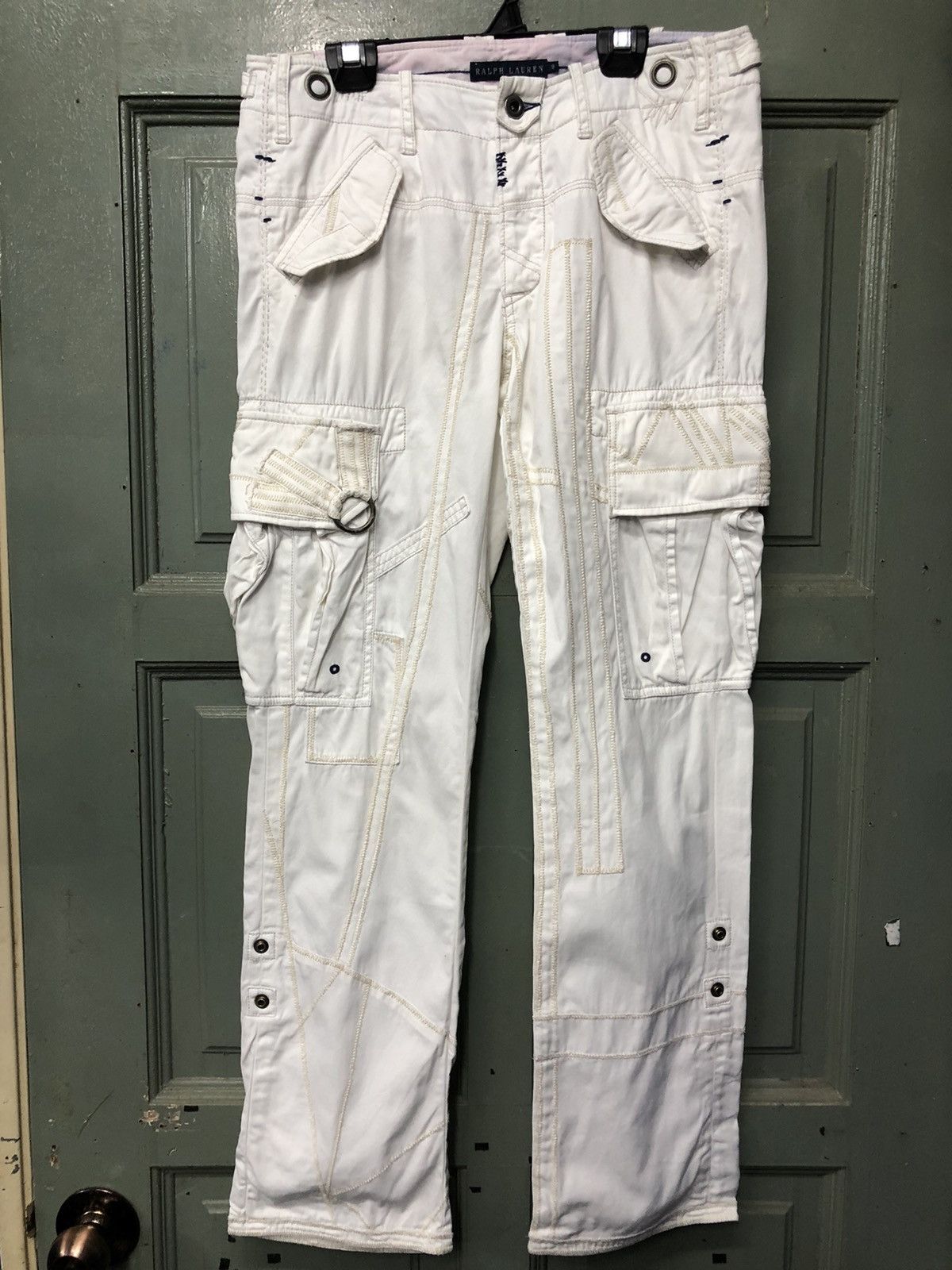 Polo Ralph Lauren × Ralph Lauren × Vintage RALPH LAUREN Cargo pants multi pocket bondage rare Size US 31 - 1 Thumbnail