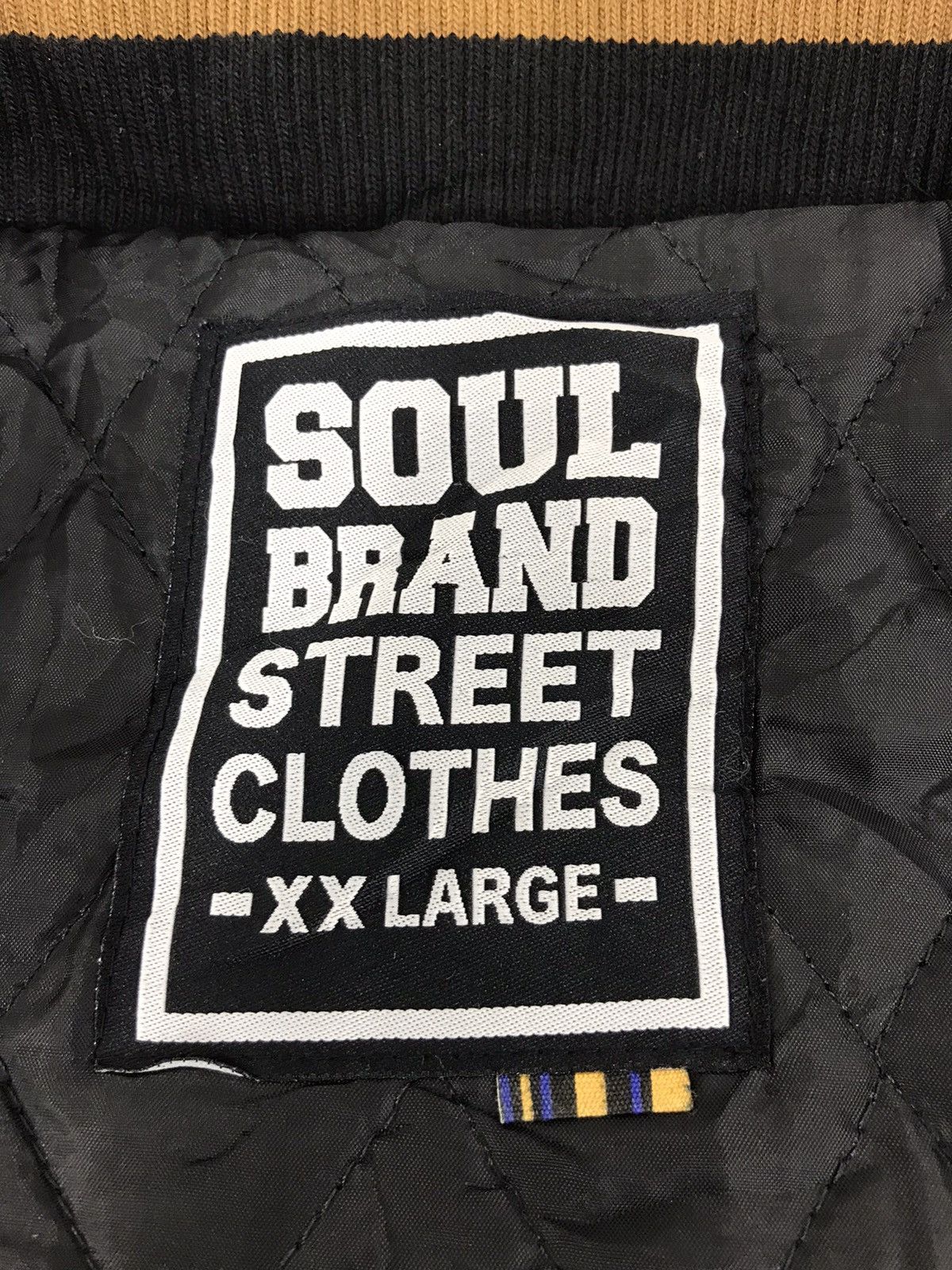 Vintage Varsity Jacket Soul Brand Wool Rap Hip Hop Brand Size US L / EU 52-54 / 3 - 3 Thumbnail