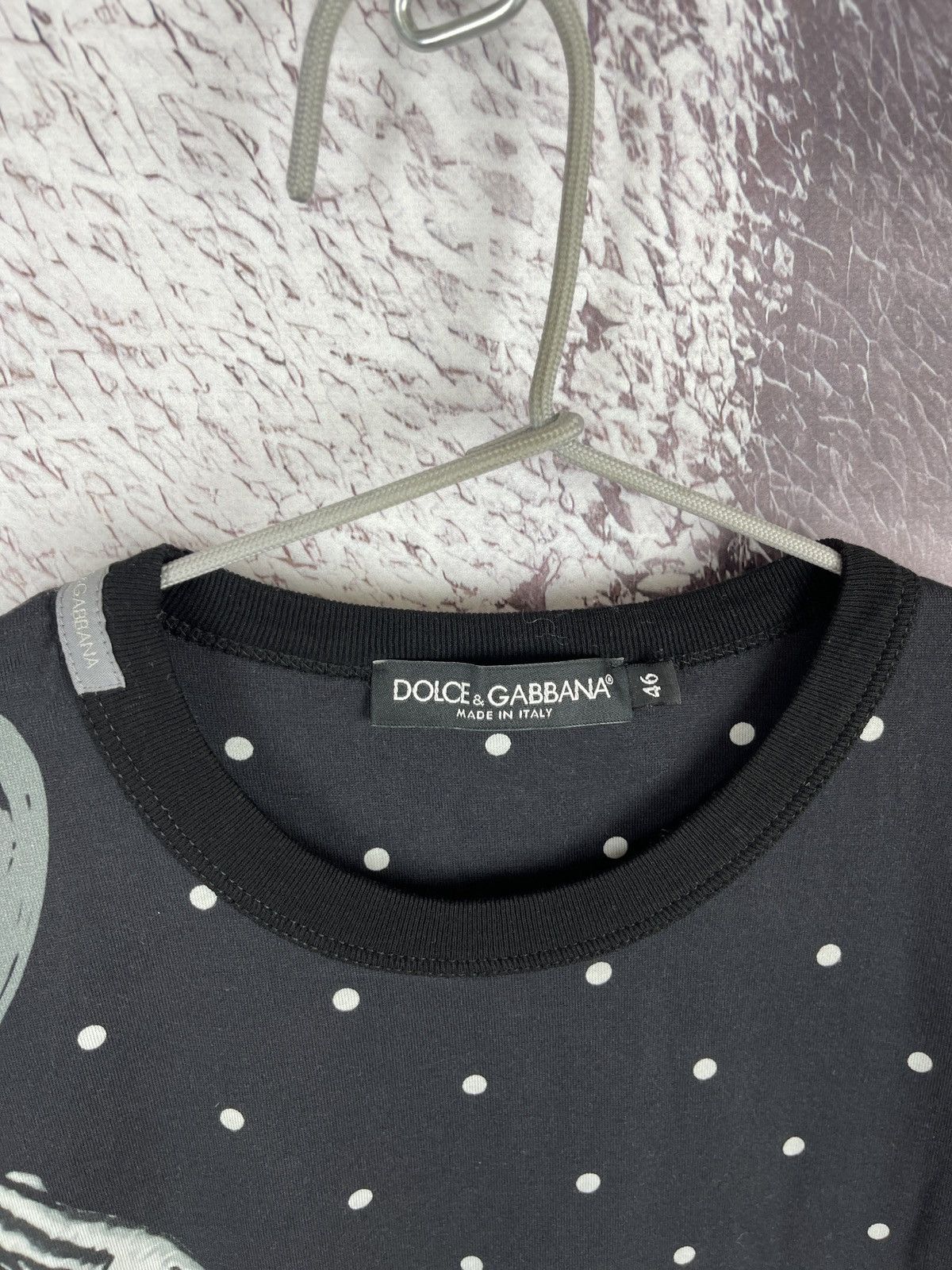 Dolce & Gabbana Dolce & Gabbana Gun n Rose printed dot pattern tee shirt Size US S / EU 44-46 / 1 - 7 Thumbnail