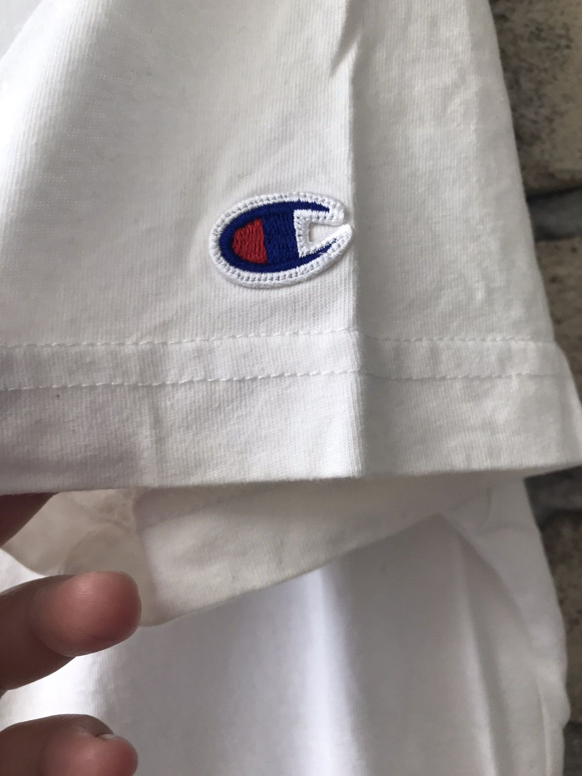 Champion × Vintage Champion T-Shirt Spell Out Streetwear Fashion Tee Size US M / EU 48-50 / 2 - 3 Thumbnail