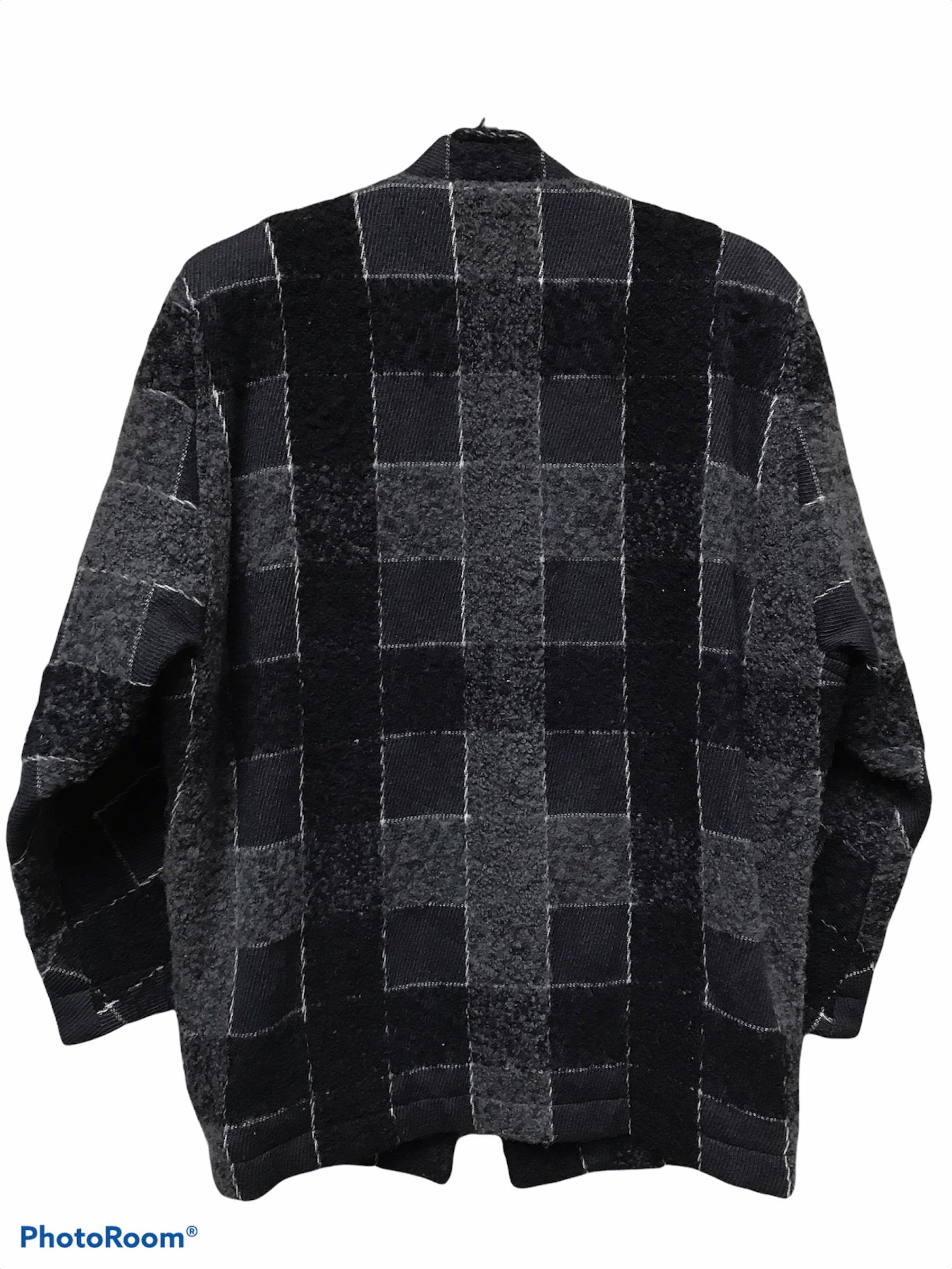 Issey Miyake 80s Issey Miyake Wool Patchwork Jacket Size US M / EU 48-50 / 2 - 2 Thumbnail