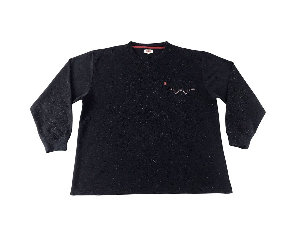 Edwin × Japanese Brand Edwin Home Wear Sweatshirt Pull Over Single Pocket Style Size US XXL / EU 58 / 5 - 1 Thumbnail