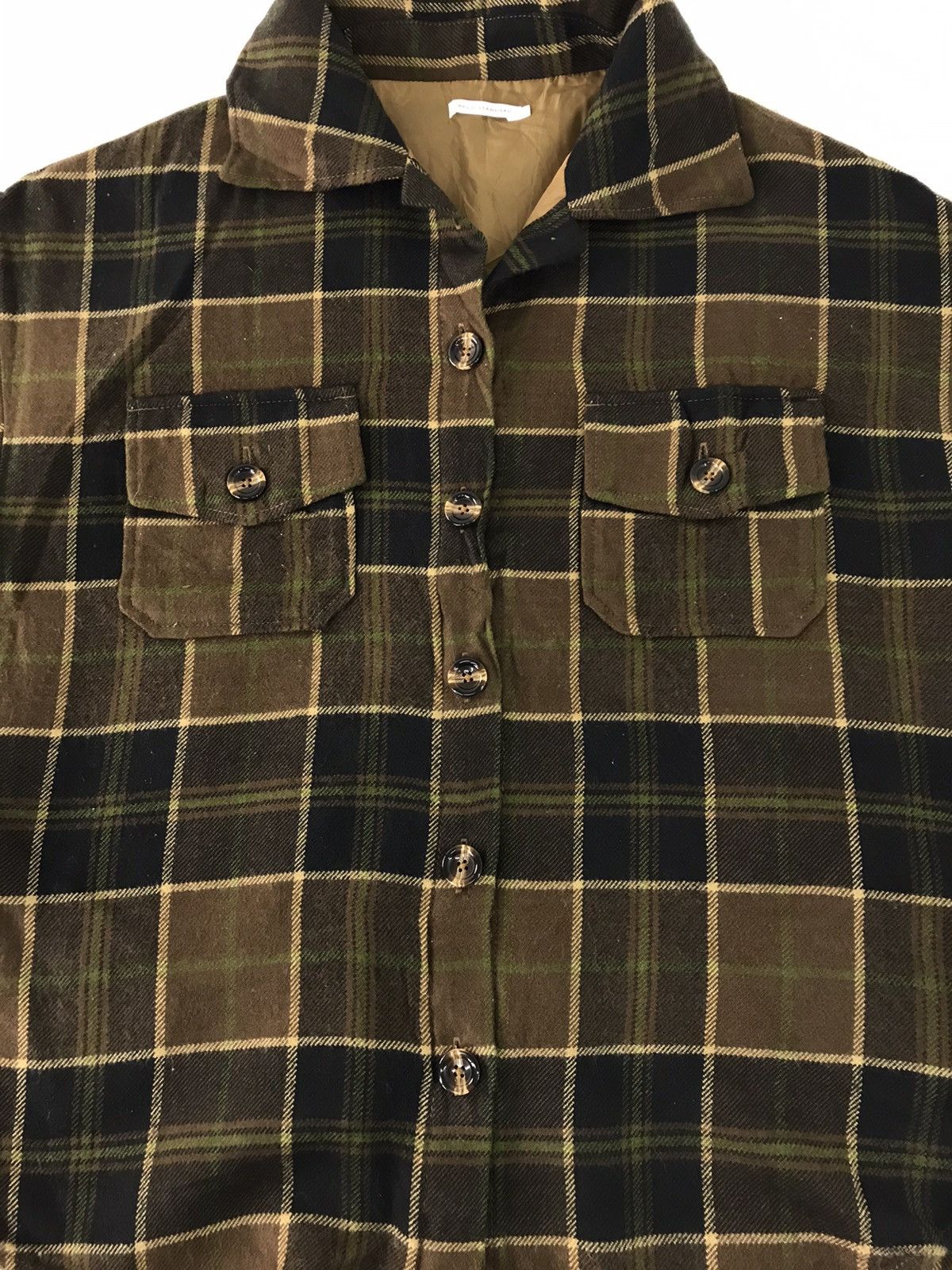 Japanese Brand Wego Standard Flannel Shirt Button Up Plaid Checked Pocket Size US XL / EU 56 / 4 - 3 Thumbnail