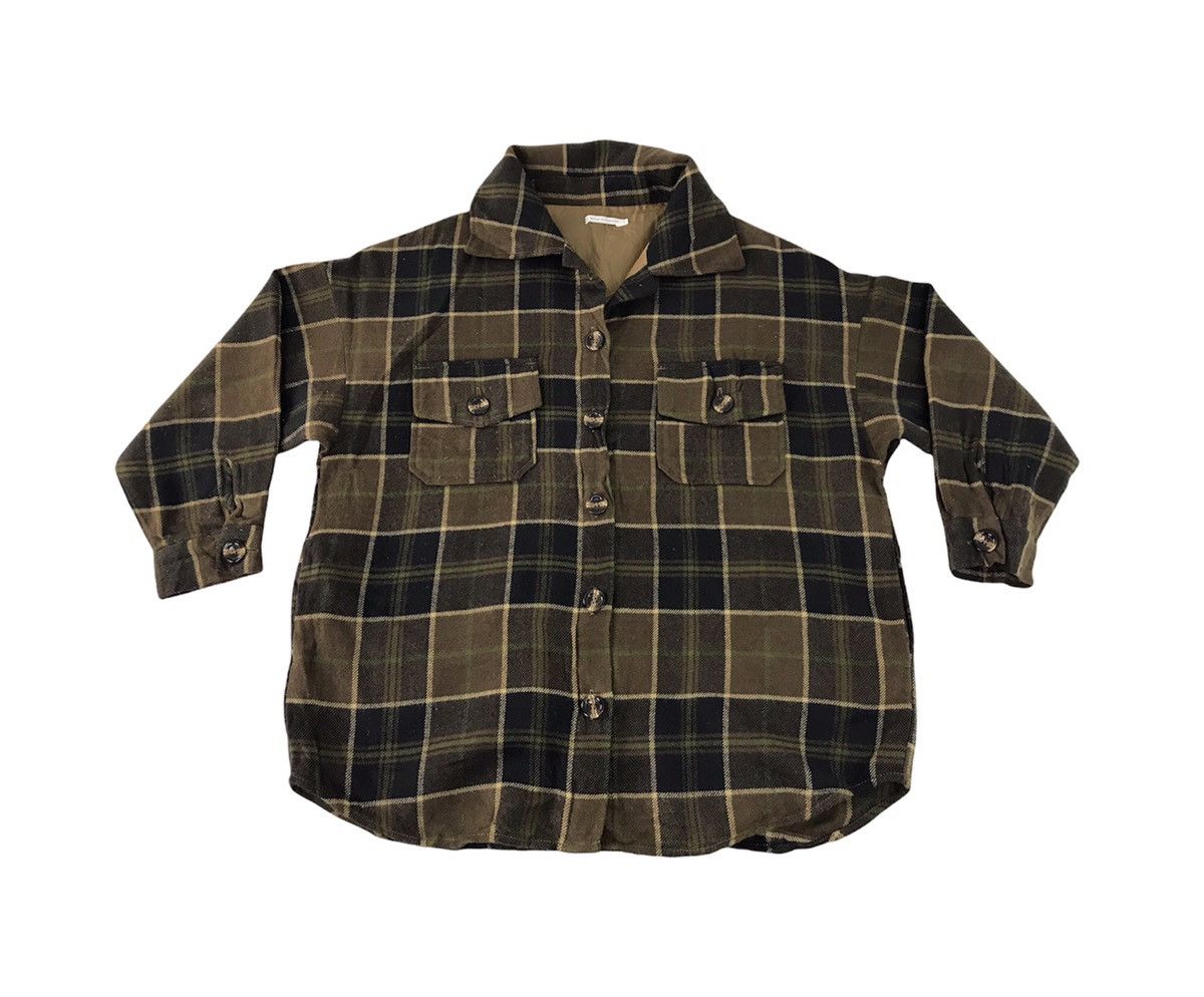 Japanese Brand Wego Standard Flannel Shirt Button Up Plaid Checked Pocket Size US XL / EU 56 / 4 - 1 Thumbnail