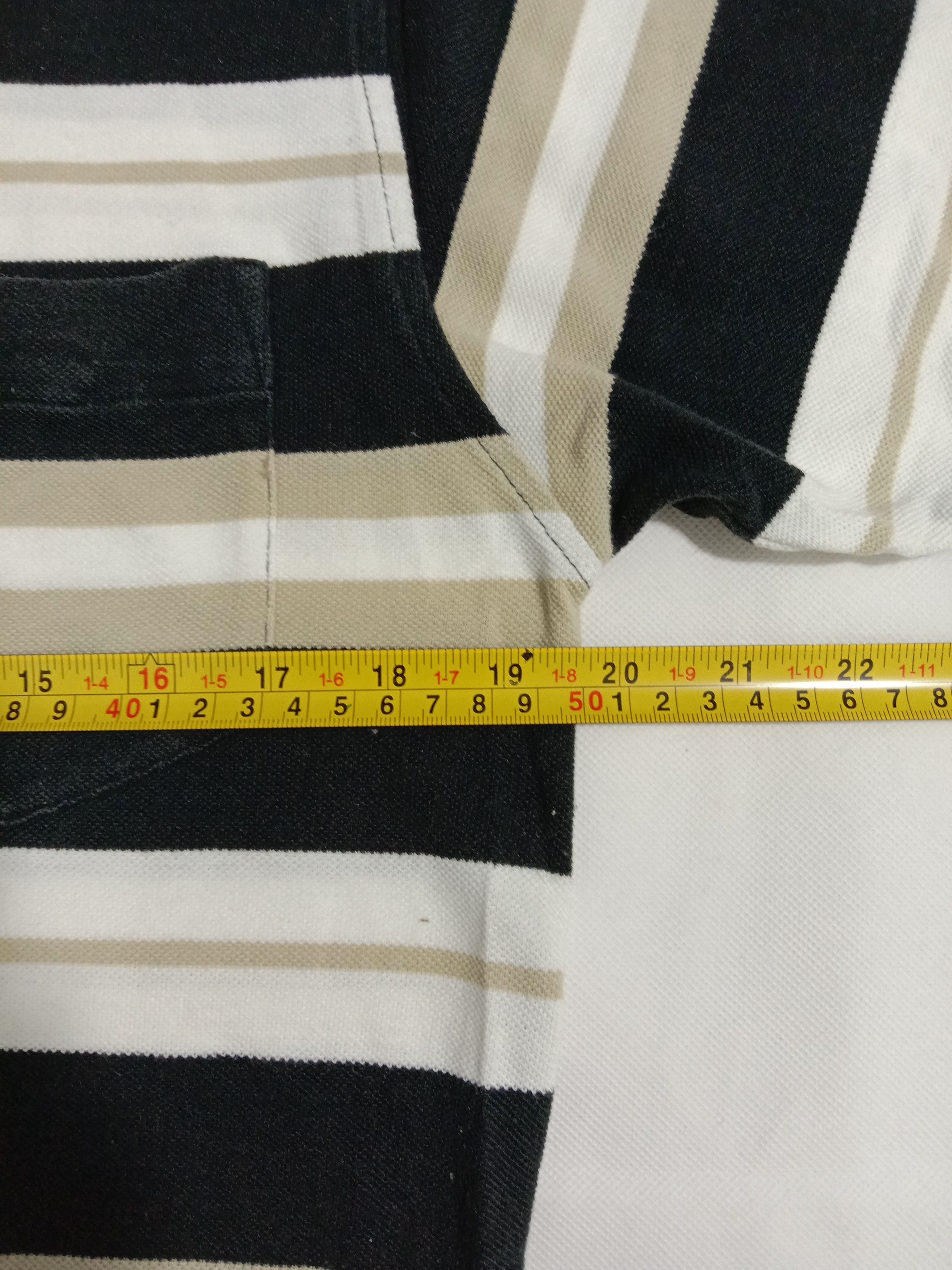 Designer × Yves Saint Laurent Yves Saint Laurent Pour Homme Polo Shirt Stripes Size US M / EU 48-50 / 2 - 8 Thumbnail