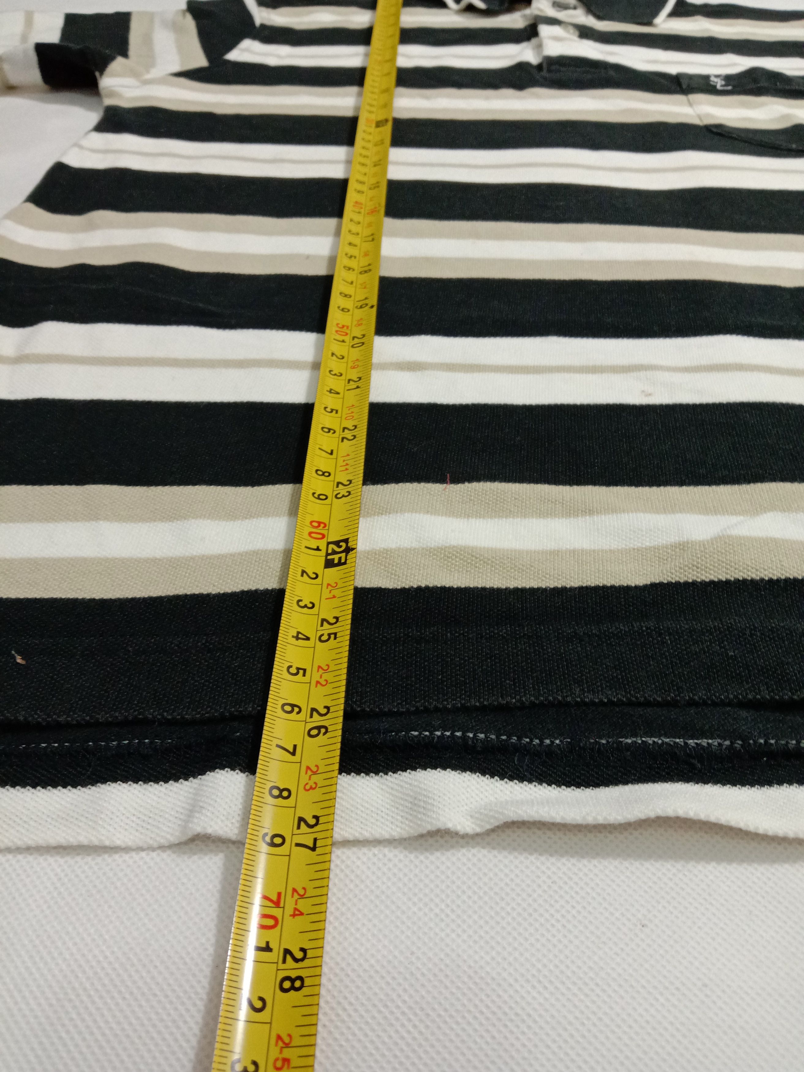 Designer × Yves Saint Laurent Yves Saint Laurent Pour Homme Polo Shirt Stripes Size US M / EU 48-50 / 2 - 9 Thumbnail