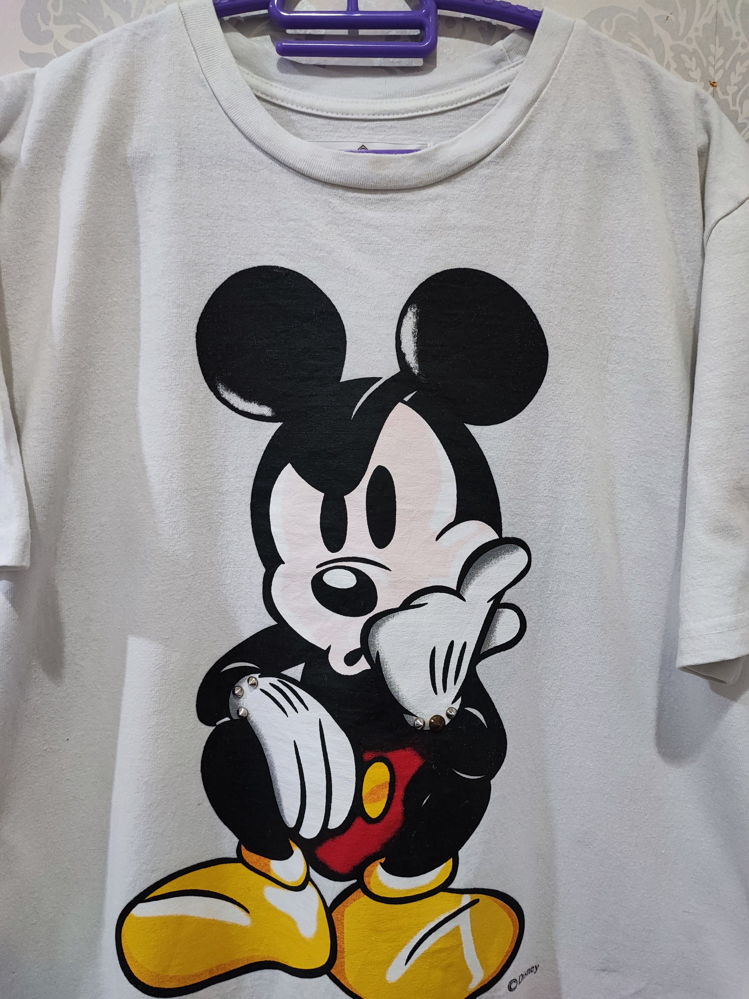 Golden Goose Golden Goose x Disney Rugged Mickey Stud T-shirt Size US L / EU 52-54 / 3 - 2 Thumbnail