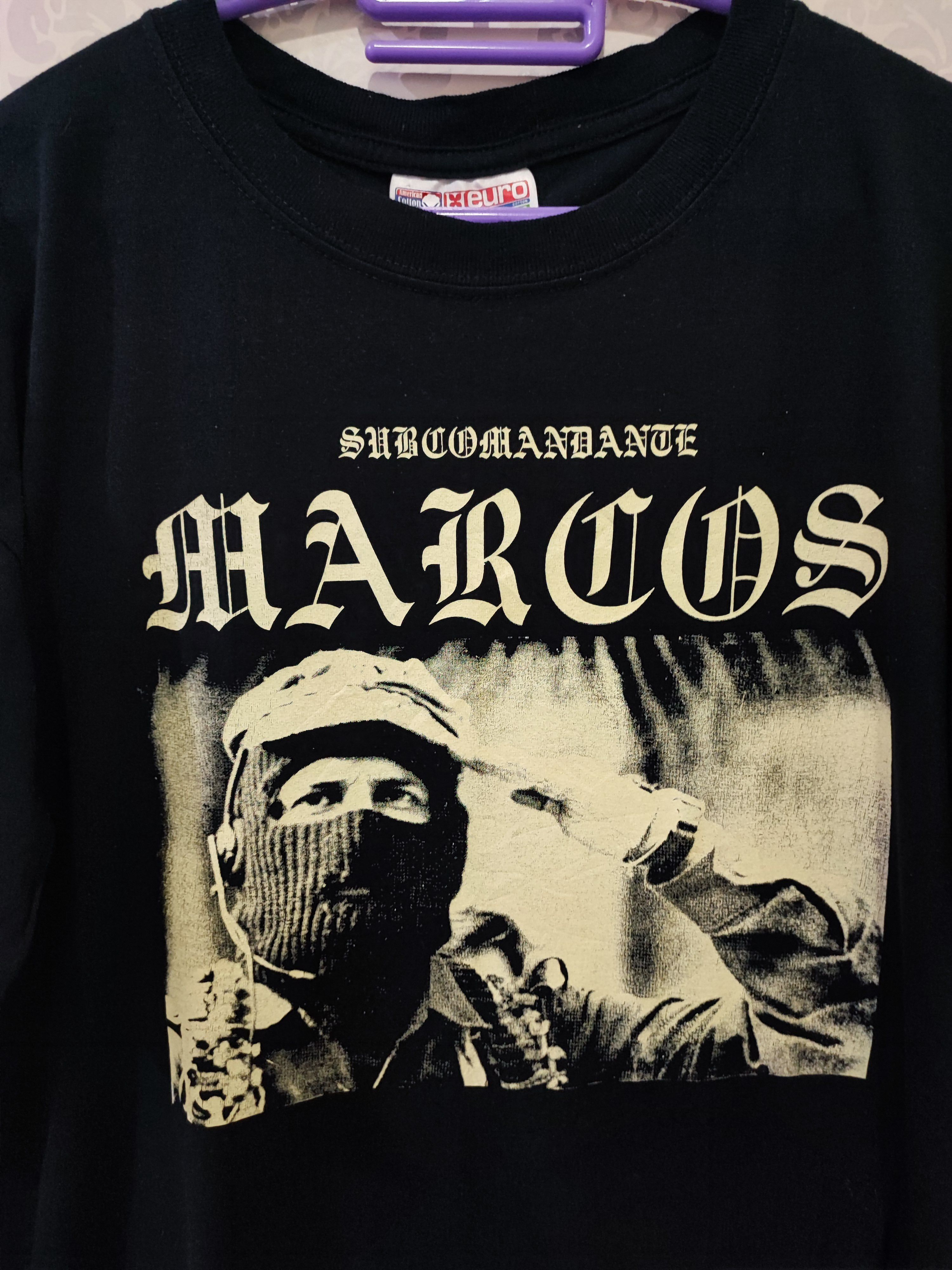 Vintage Zapatista Army Subcomandante Marcos Vintage T-Shirt Size US L / EU 52-54 / 3 - 3 Thumbnail