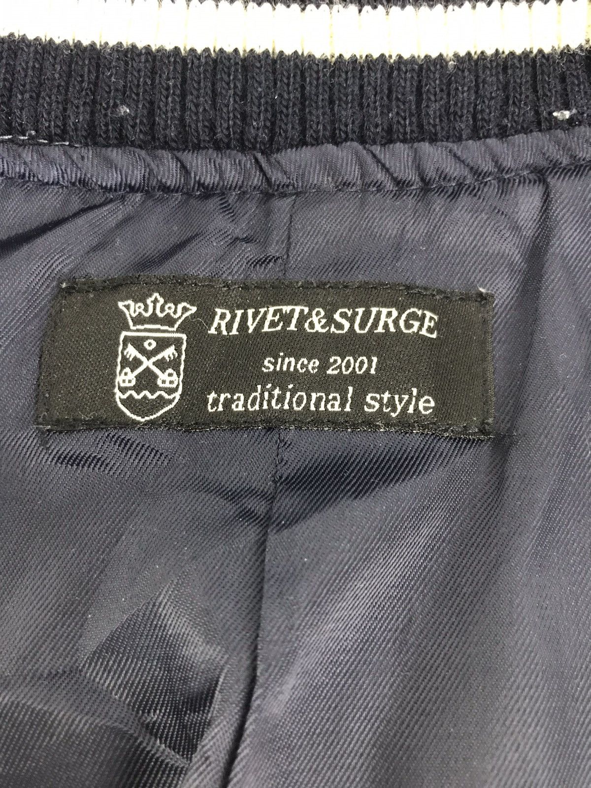 Japanese Brand Vintage Rivet & Surge Cafe Crew Varsity Jacket Size US S / EU 44-46 / 1 - 7 Thumbnail