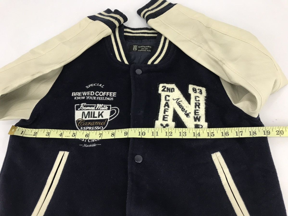 Japanese Brand Vintage Rivet & Surge Cafe Crew Varsity Jacket Size US S / EU 44-46 / 1 - 12 Thumbnail