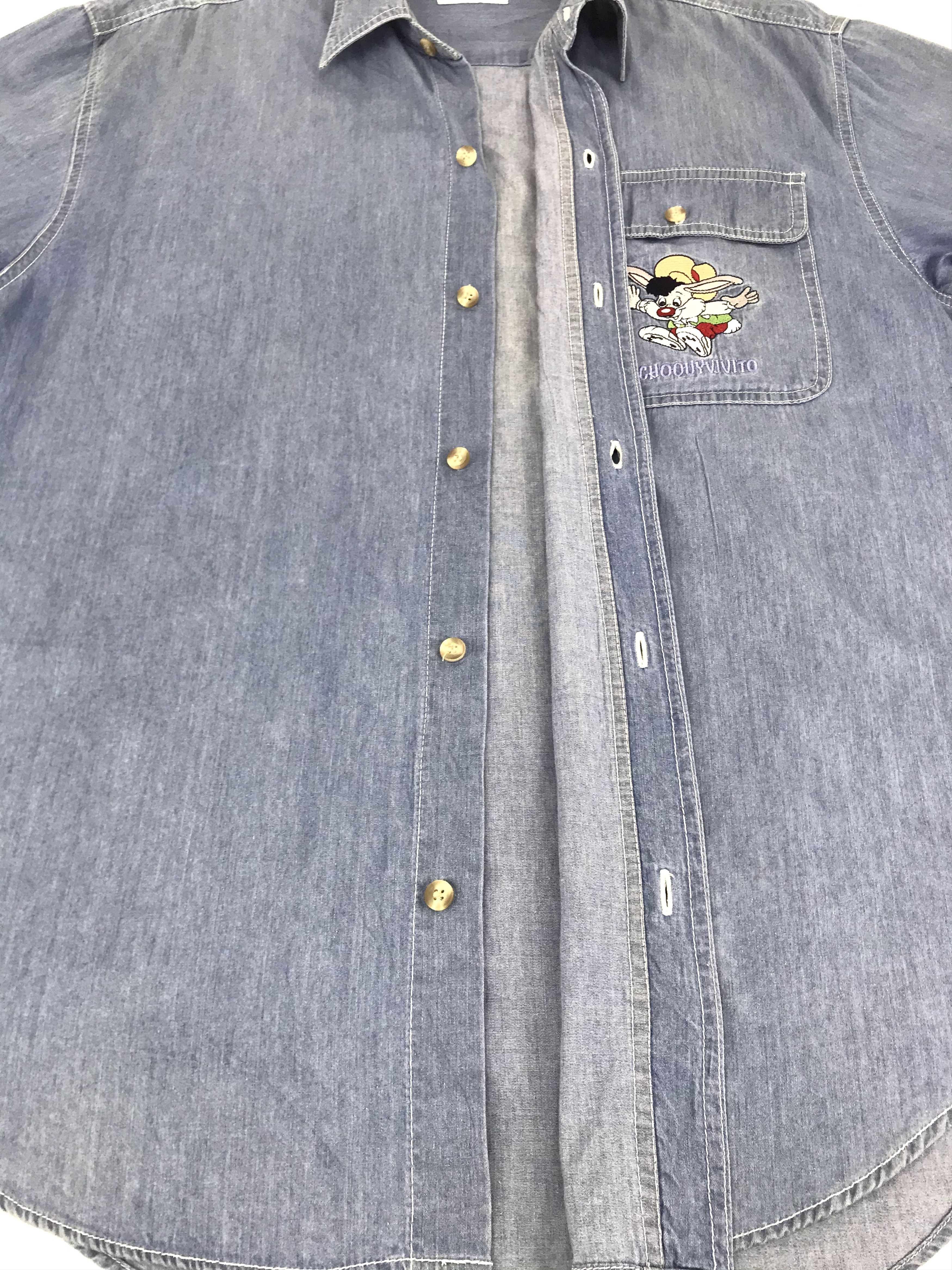 Cartoon Network Vintage Style Parque Espana Choquyvivito Button Down Denim Size US XL / EU 56 / 4 - 4 Thumbnail