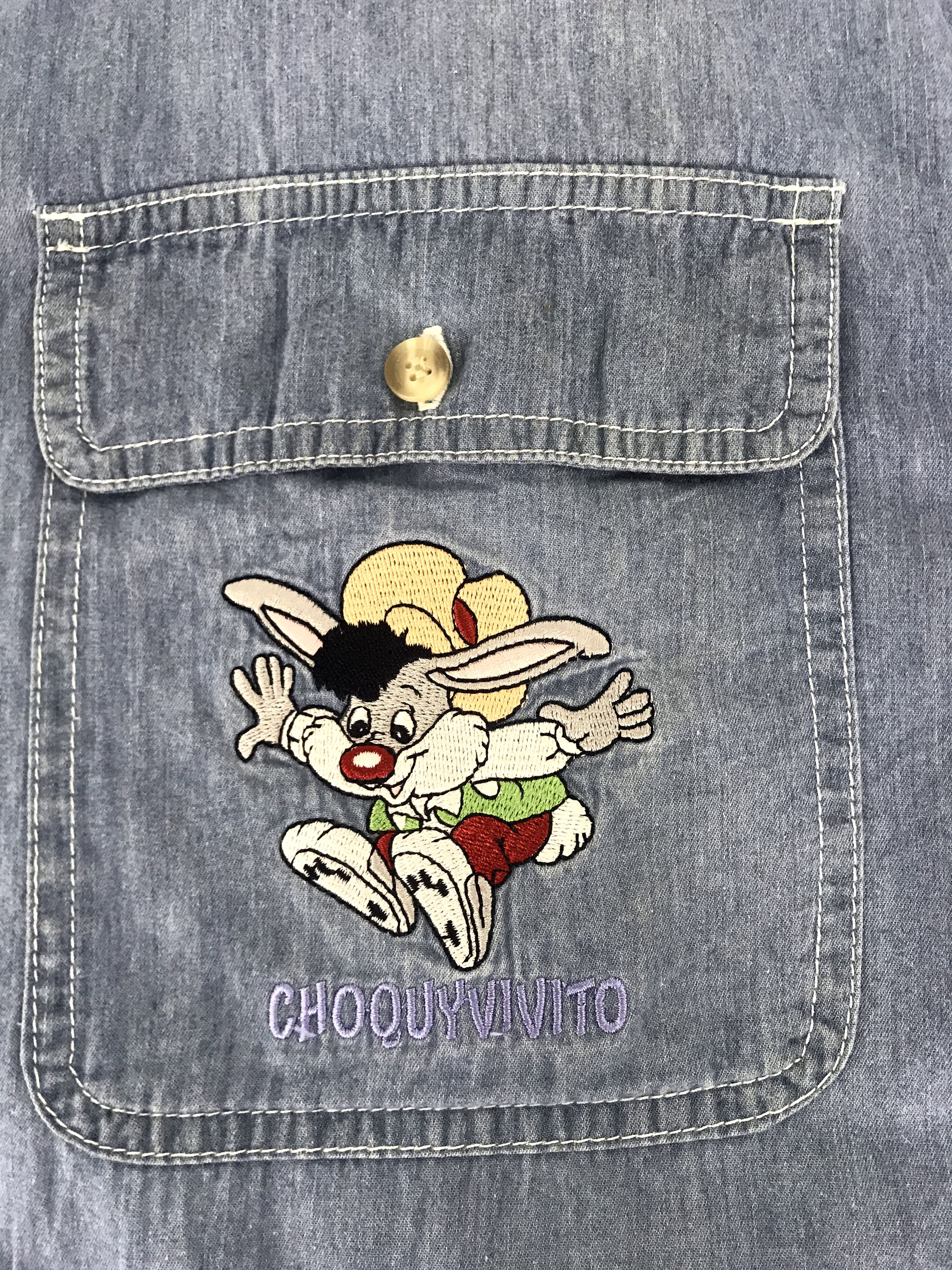 Cartoon Network Vintage Style Parque Espana Choquyvivito Button Down Denim Size US XL / EU 56 / 4 - 7 Thumbnail