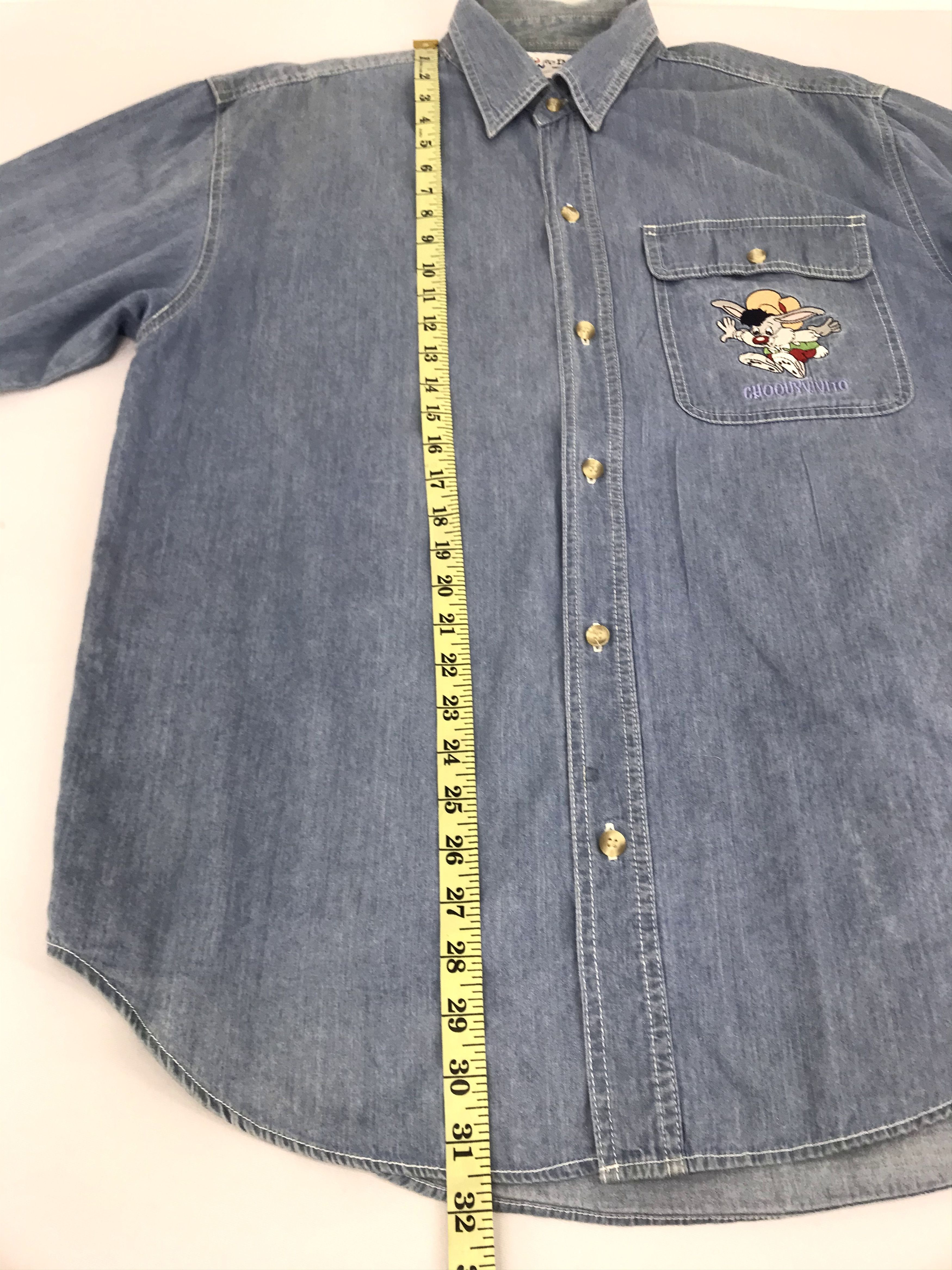 Cartoon Network Vintage Style Parque Espana Choquyvivito Button Down Denim Size US XL / EU 56 / 4 - 11 Thumbnail