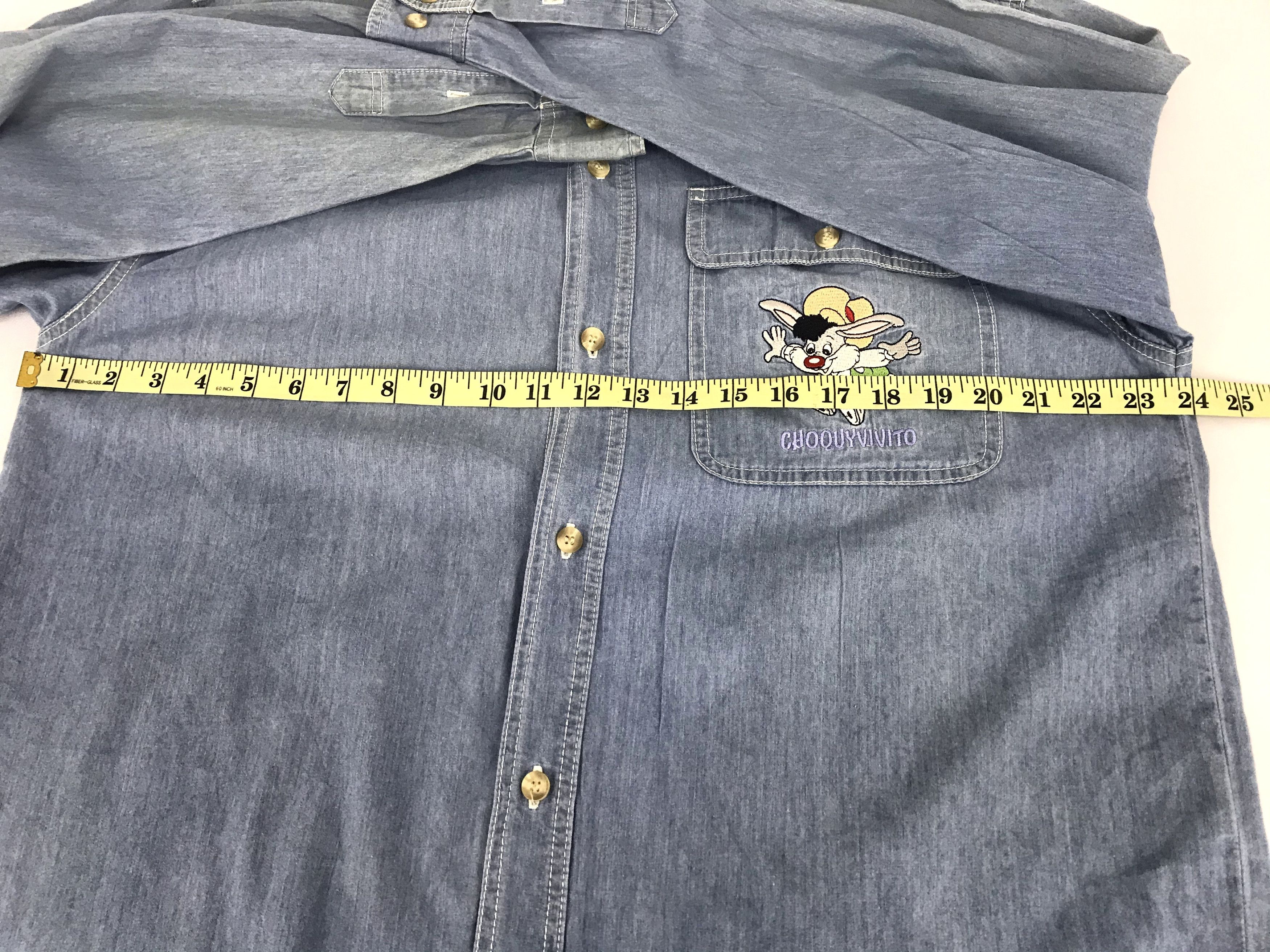 Cartoon Network Vintage Style Parque Espana Choquyvivito Button Down Denim Size US XL / EU 56 / 4 - 10 Thumbnail