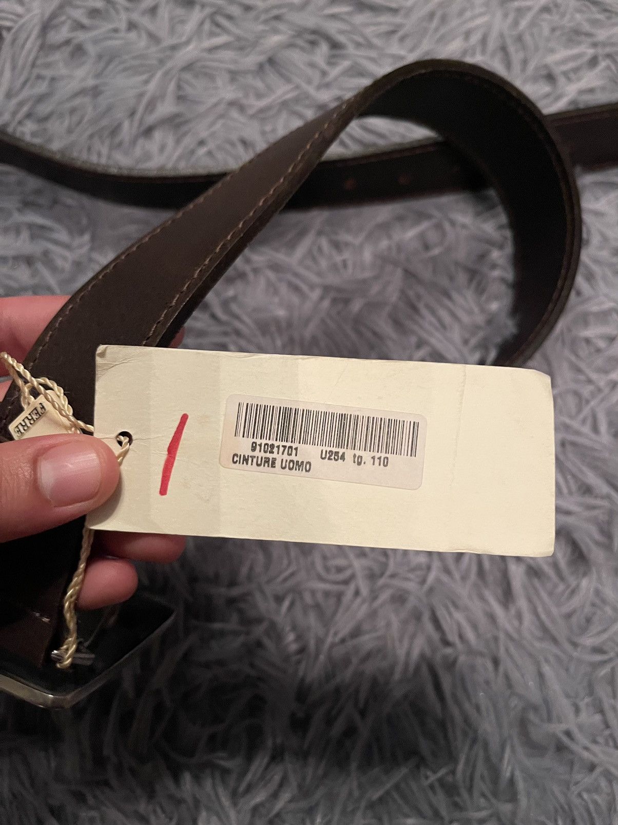 Cowboy Equipment × Ferre × Gianfranco Ferre Gianfranco Ferre NWT deadstock leather belt 126cm Size 38 - 6 Thumbnail