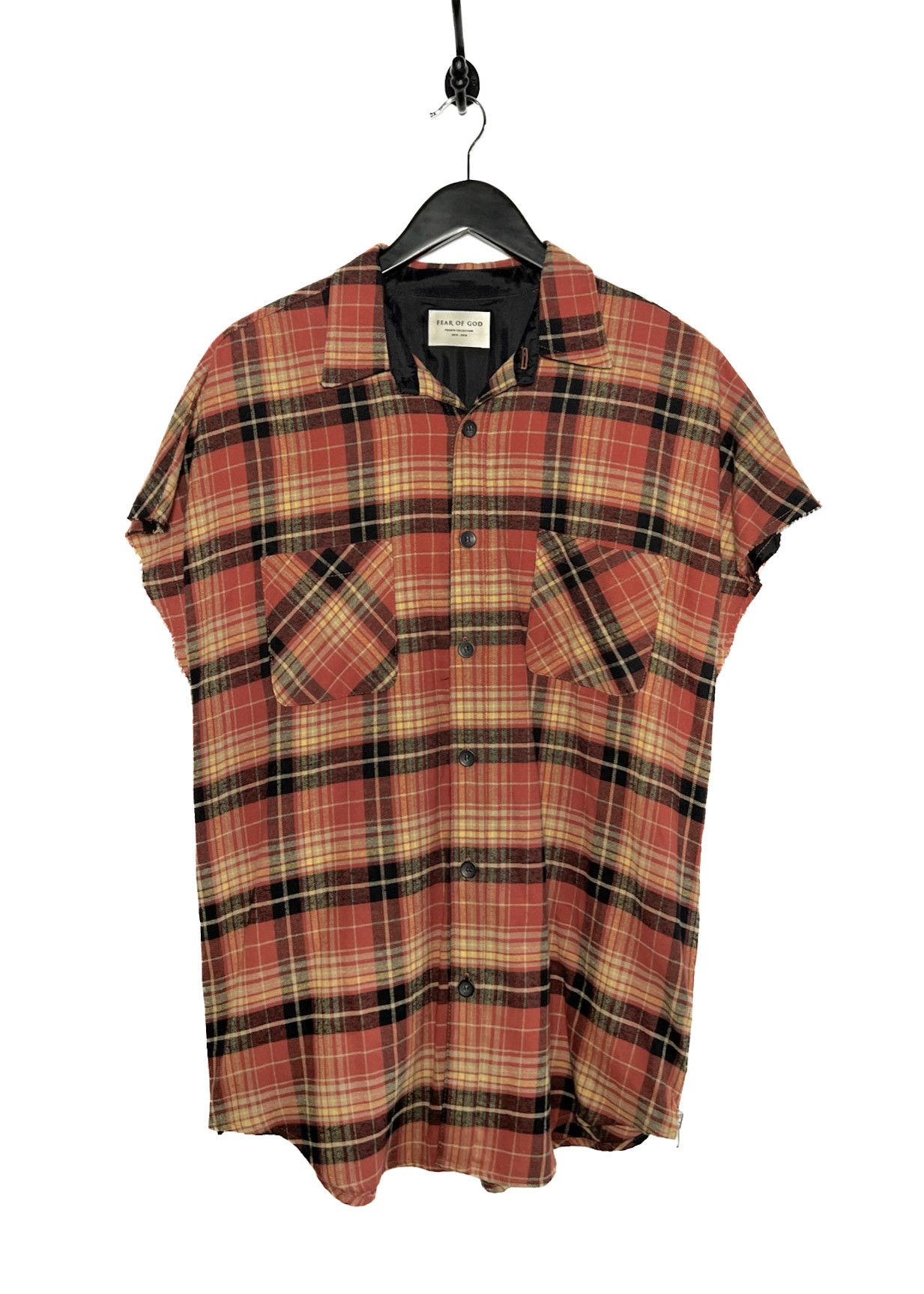 Fear of God Fear Of God Fourth Collection Red Yellow Flannel Shirt ...