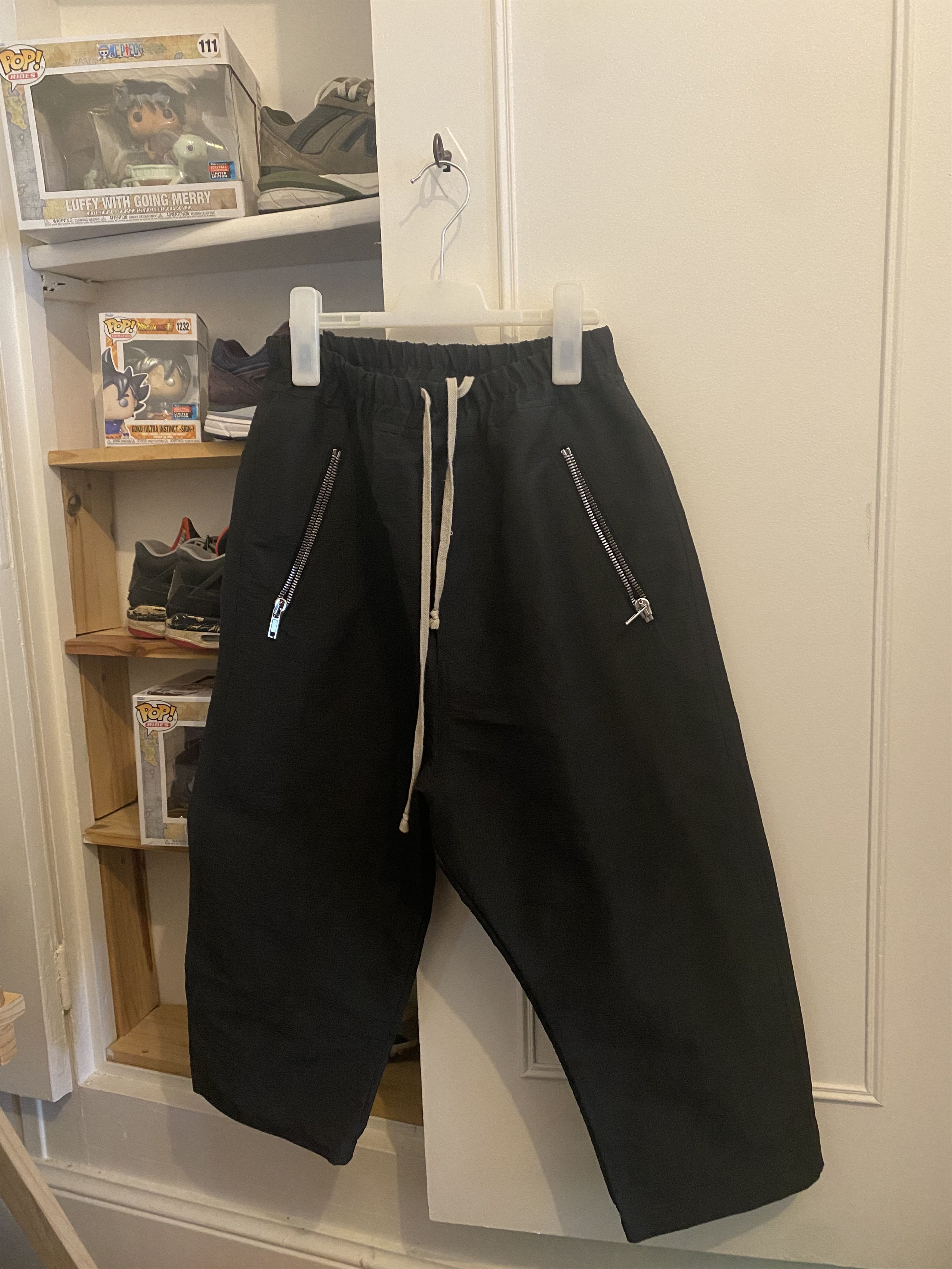 image of Rick Owens Pant in Black White, Men's (Size 38)