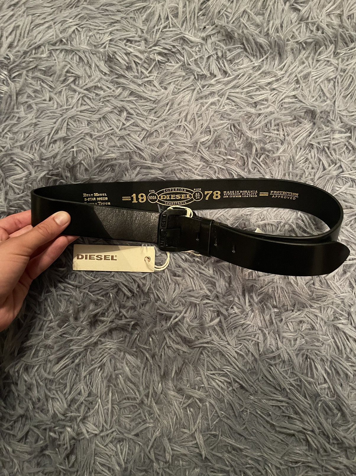 Cowboy Equipment × Diesel × Vintage Diesel deadstock vintage western leather belt Size 32 - 10 Thumbnail