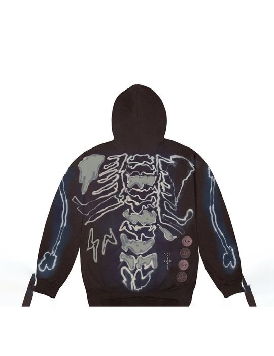 Travis Scott Cactus Jack Fragment Skeleton Graffiti Full Zip