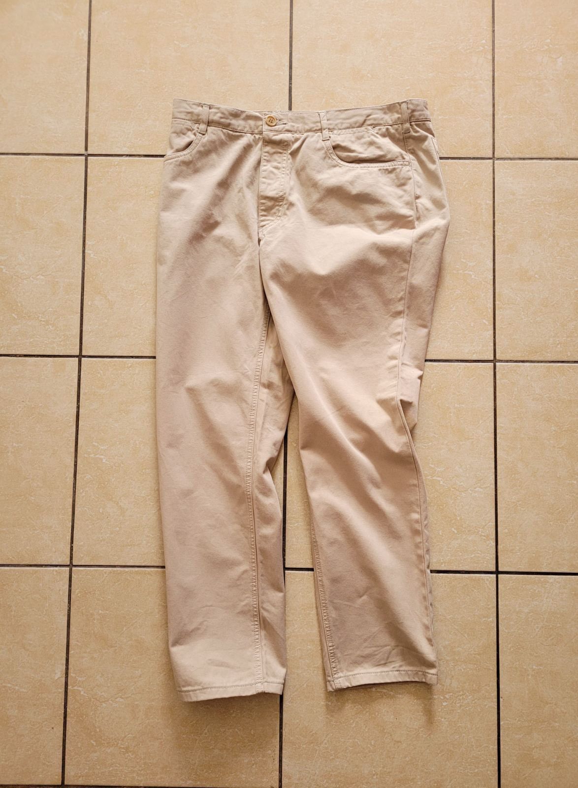 Pre-owned Italian Designers Prada Pants Beige