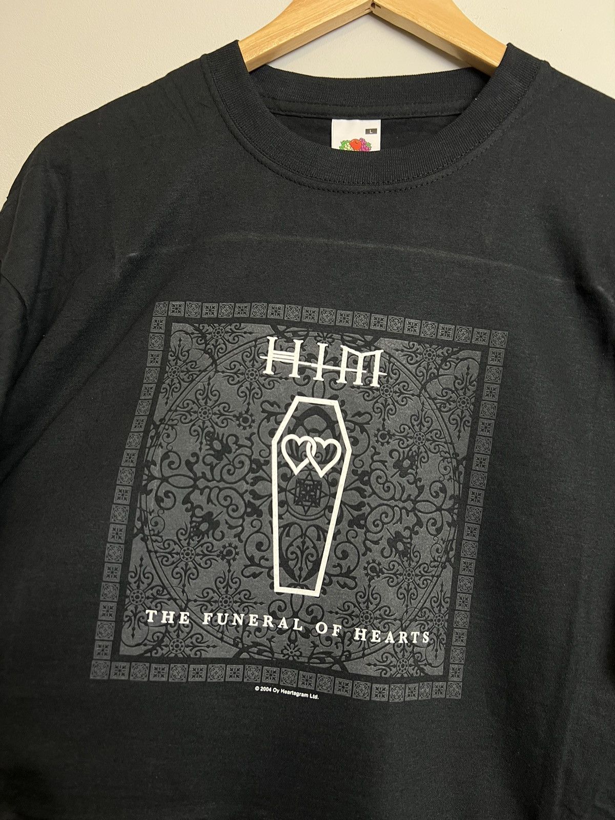 Band Tees Vintage Y2K 2000s HIM Heartagram Logo Shirt Bam Band Metal Size US L / EU 52-54 / 3 - 2 Thumbnail