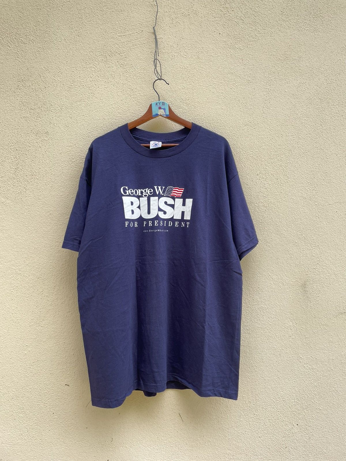 Delta × ICON Motorsports × Vintage Y2K GOERGE W BUSH FOR PRESIDENT TEE Size US XL / EU 56 / 4 - 1 Thumbnail