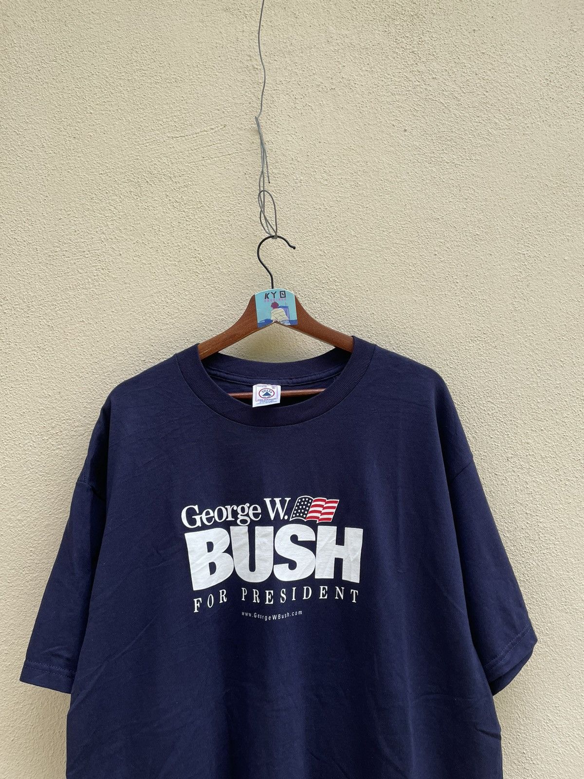 Delta × ICON Motorsports × Vintage Y2K GOERGE W BUSH FOR PRESIDENT TEE Size US XL / EU 56 / 4 - 2 Thumbnail