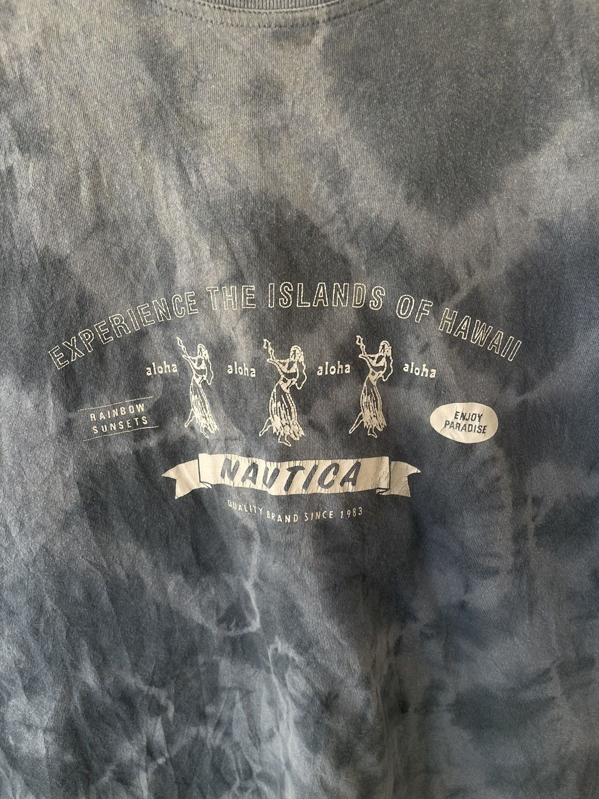 Nautica Y2K NAUTICA HAWAII TYE DYED TEE Size US L / EU 52-54 / 3 - 4 Thumbnail