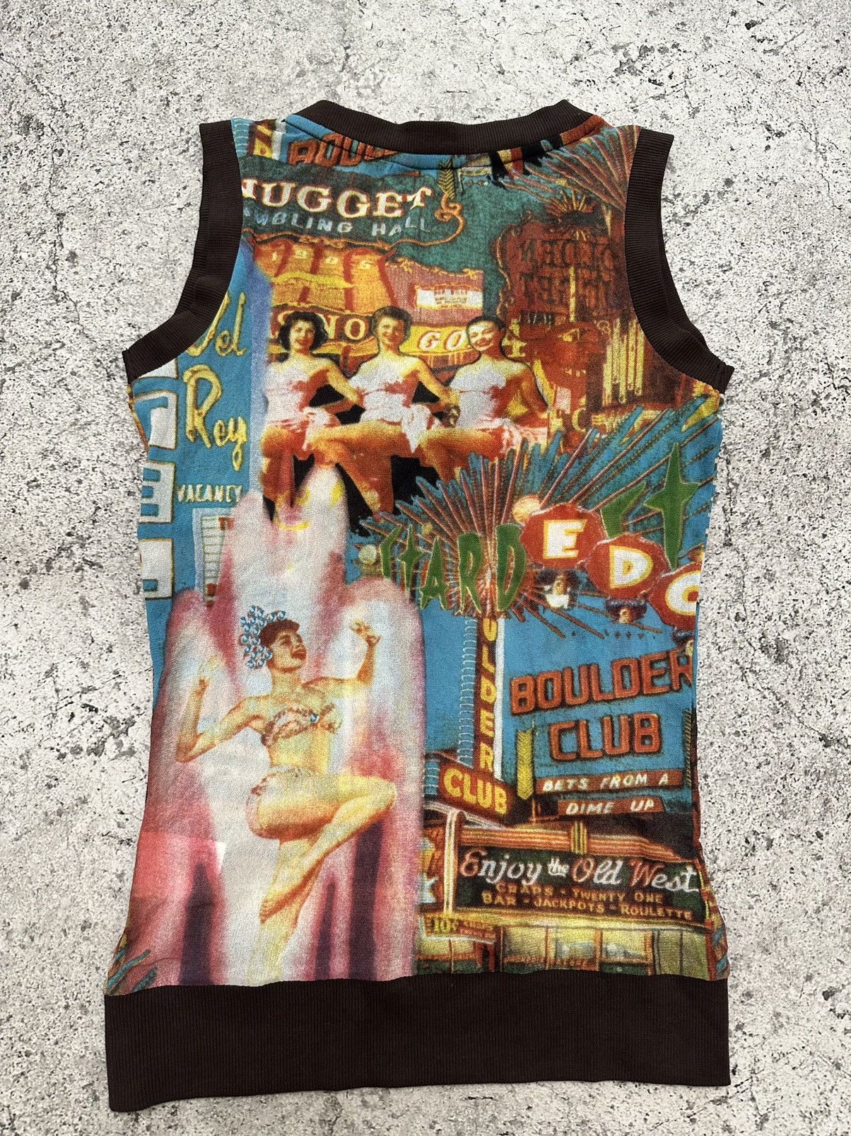 Mesh Y2K T-Shirt Cropped Top Jean Paul Gaultier Style