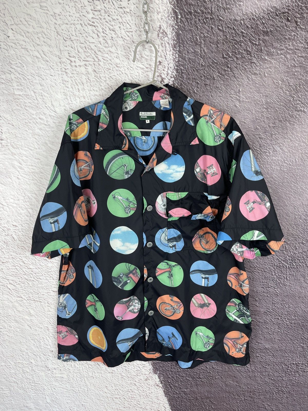 Paul Smith Paul Smith Jeans Nylon shimmer travel pattern shirt + bag Size US L / EU 52-54 / 3 - 1 Thumbnail