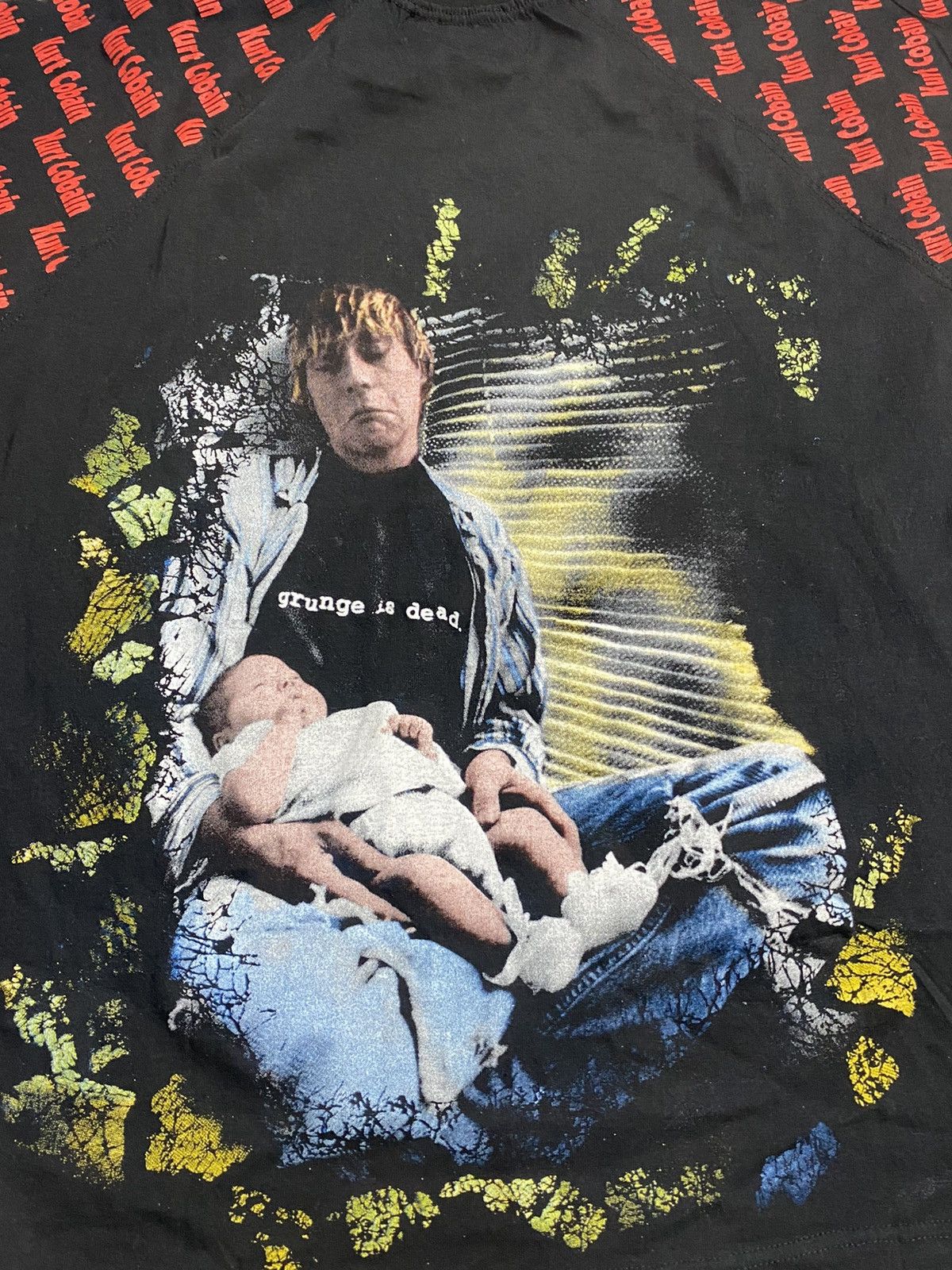 Band Tees Rare Vintage 90s Kurt Cobain Nirvana Grunge Band Tshirt Size US XL / EU 56 / 4 - 4 Thumbnail