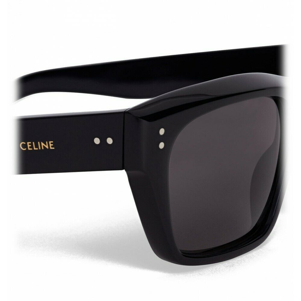 Celine New CELINE CL40060I 01D 53mm Polarized Rectangle Sunglasses Size ONE SIZE - 9 Thumbnail