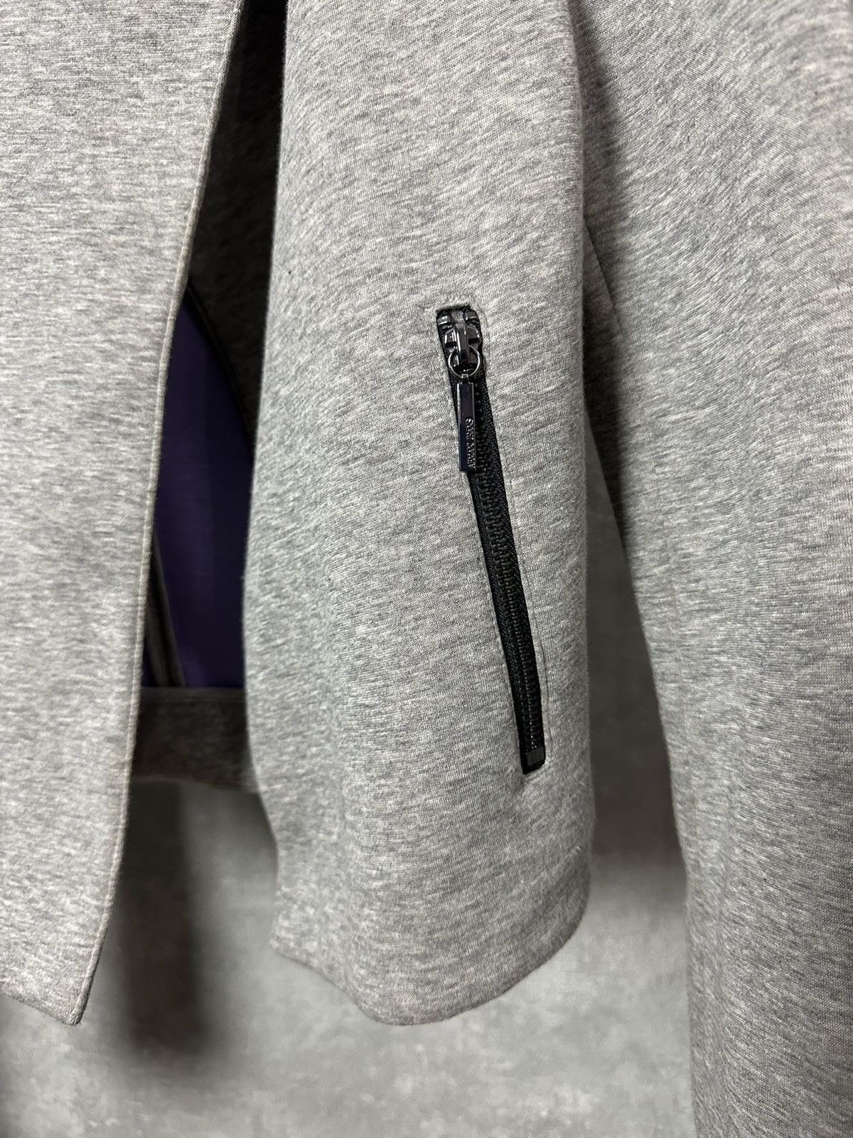 Armani NEW Armani Jeans Grey Asymmetric Breasted Zip Pocket Jacket Size S / US 4 / IT 40 - 4 Thumbnail