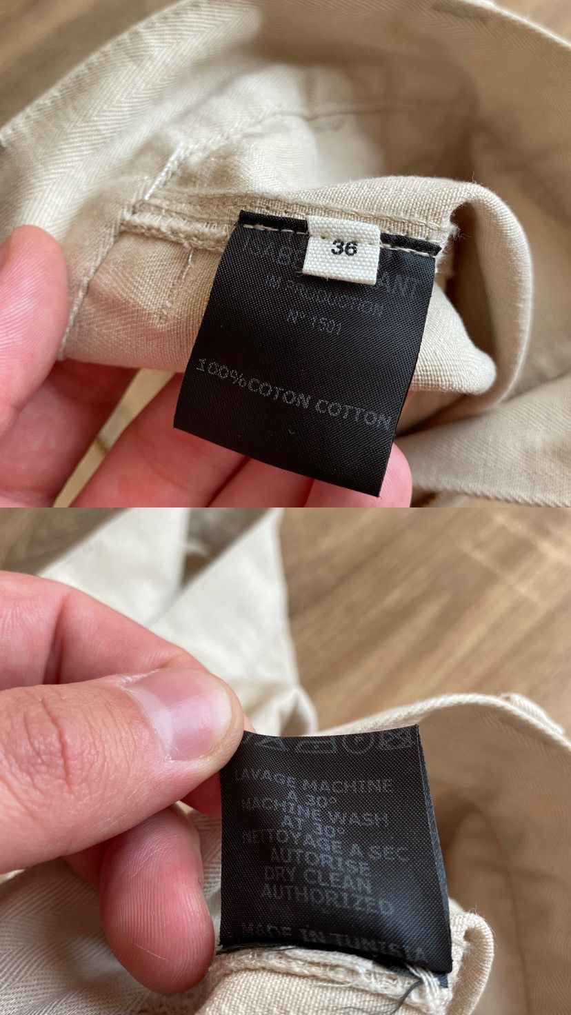 Isabel Marant Isabel Marant Etoile Stripped Beige Carpenter Cotton Jeans Size 25" / US 0 / IT 36 - 13 Thumbnail
