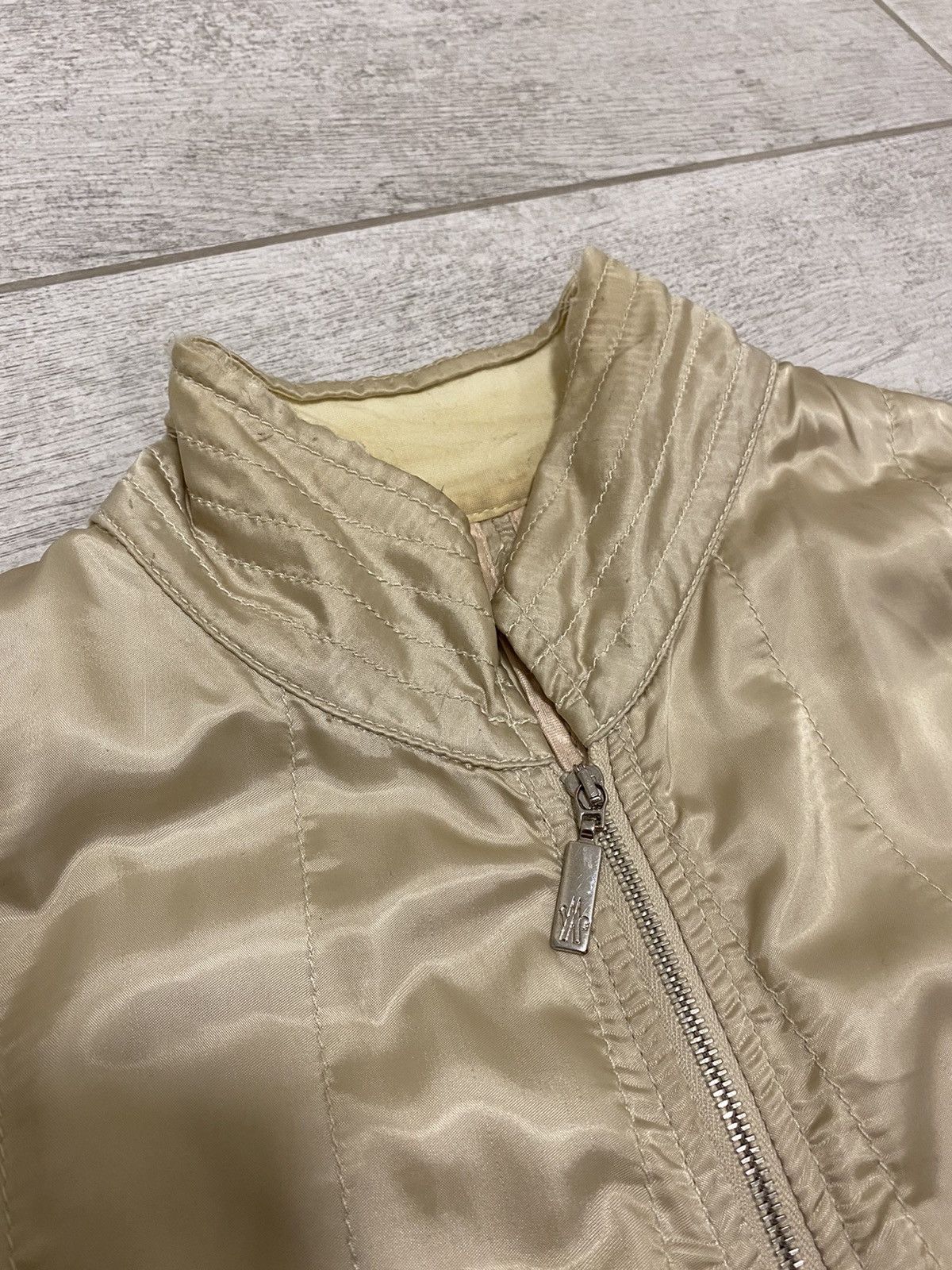 Moncler × Vintage Moncler Vintage Beige Zip Jacket With Women’s Belt Size ONE SIZE - 15 Thumbnail