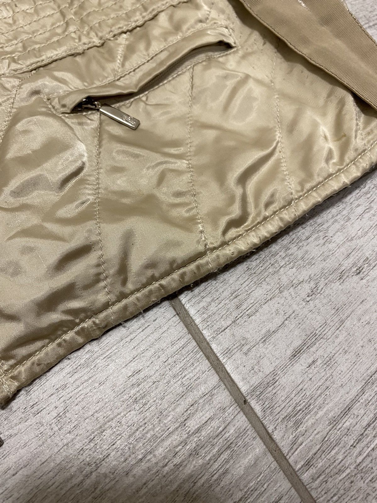 Moncler × Vintage Moncler Vintage Beige Zip Jacket With Women’s Belt Size ONE SIZE - 14 Thumbnail