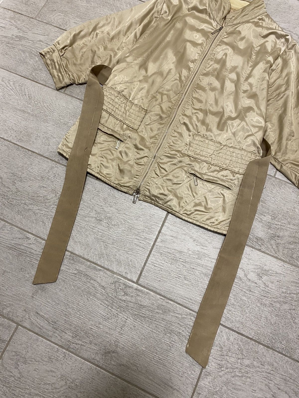 Moncler × Vintage Moncler Vintage Beige Zip Jacket With Women’s Belt Size ONE SIZE - 12 Thumbnail