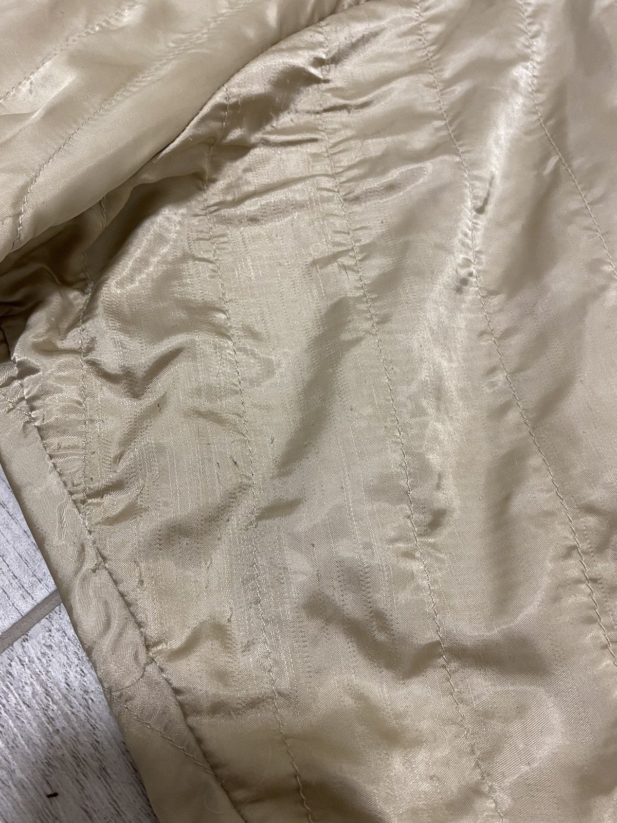 Moncler × Vintage Moncler Vintage Beige Zip Jacket With Women’s Belt Size ONE SIZE - 8 Thumbnail