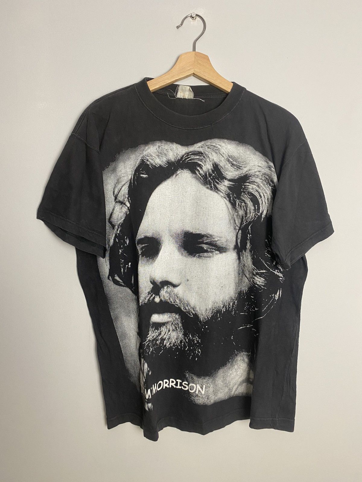 Band Tees Rare Vintage 90s Jim Morrison Bird Of Prey Rock Band Tee Size US L / EU 52-54 / 3 - 1 Thumbnail