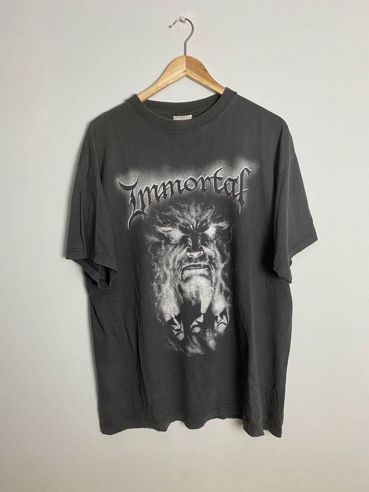 Band Tees 90s Immortal Unholy Forces Of Evil Vintage Thrashed Tee Size US XL / EU 56 / 4 - 1 Thumbnail