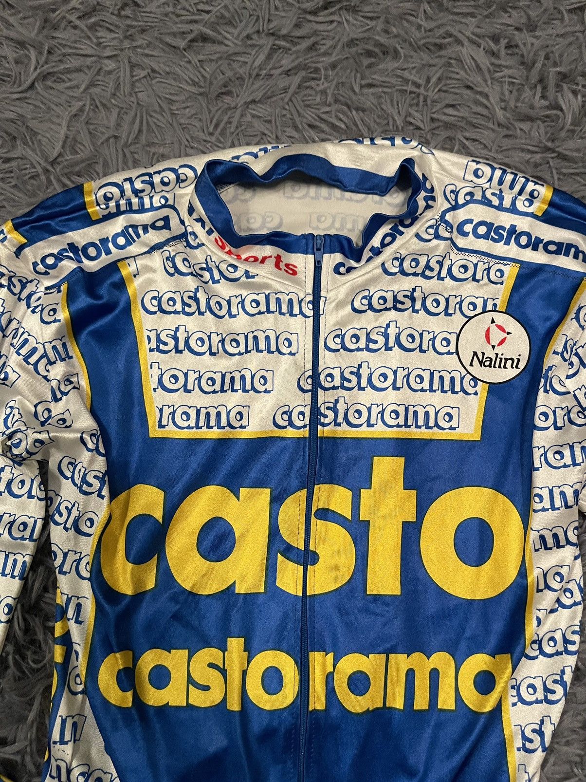 Vintage 🚴 Castorama x Nalini 1993 vintage cycle jersey Size US M / EU 48-50 / 2 - 5 Thumbnail