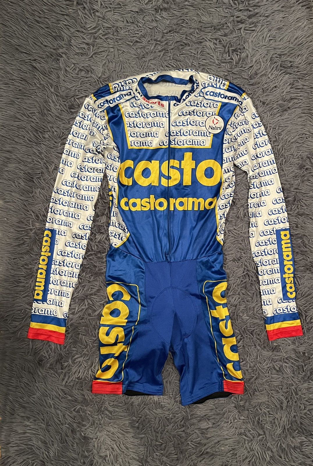 Vintage 🚴 Castorama x Nalini 1993 vintage cycle jersey Size US M / EU 48-50 / 2 - 1 Thumbnail