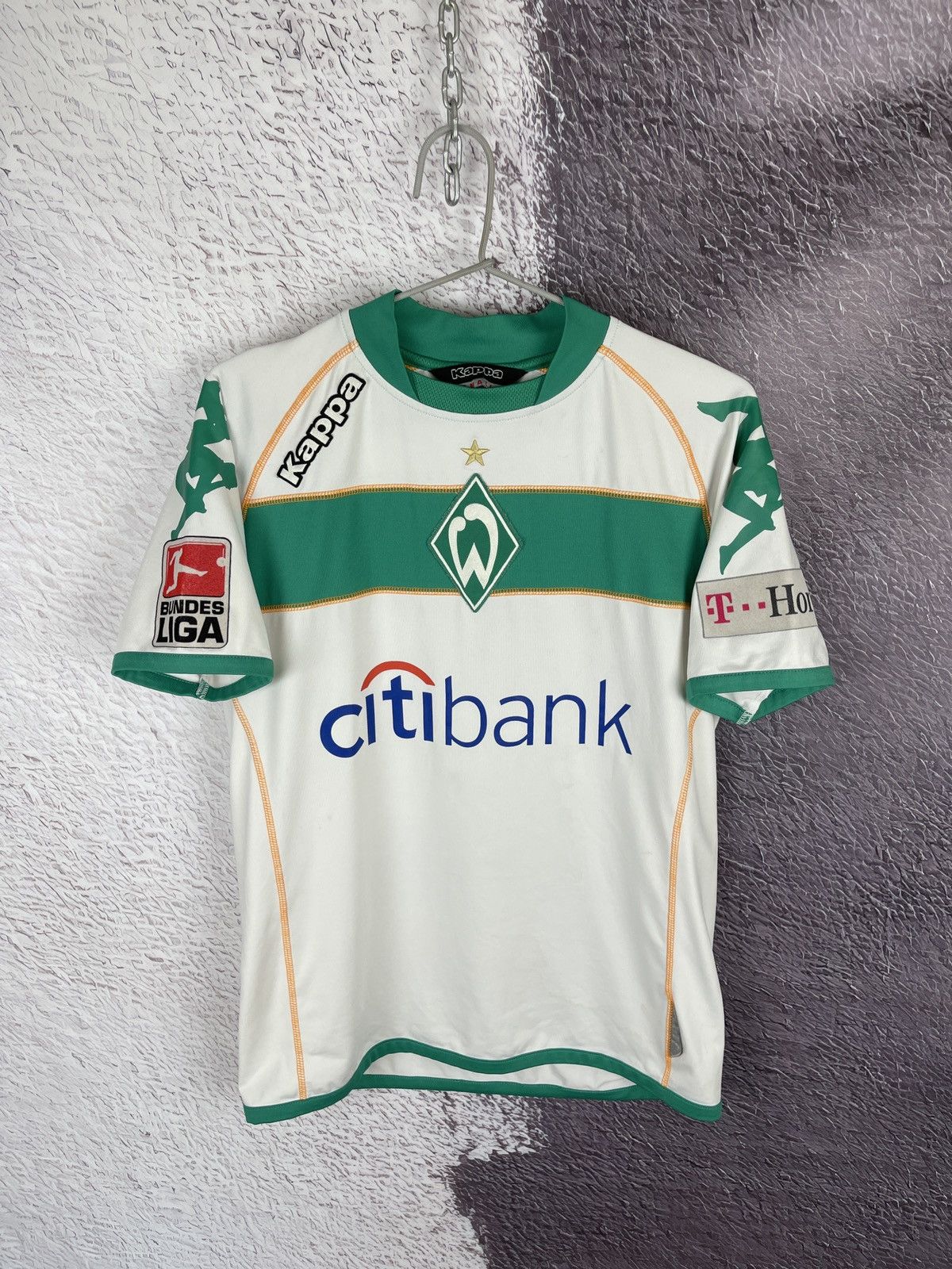 Kappa Kappa Werder Bremen 2008 2009 away soccer jersey football Size US S / EU 44-46 / 1 - 1 Thumbnail