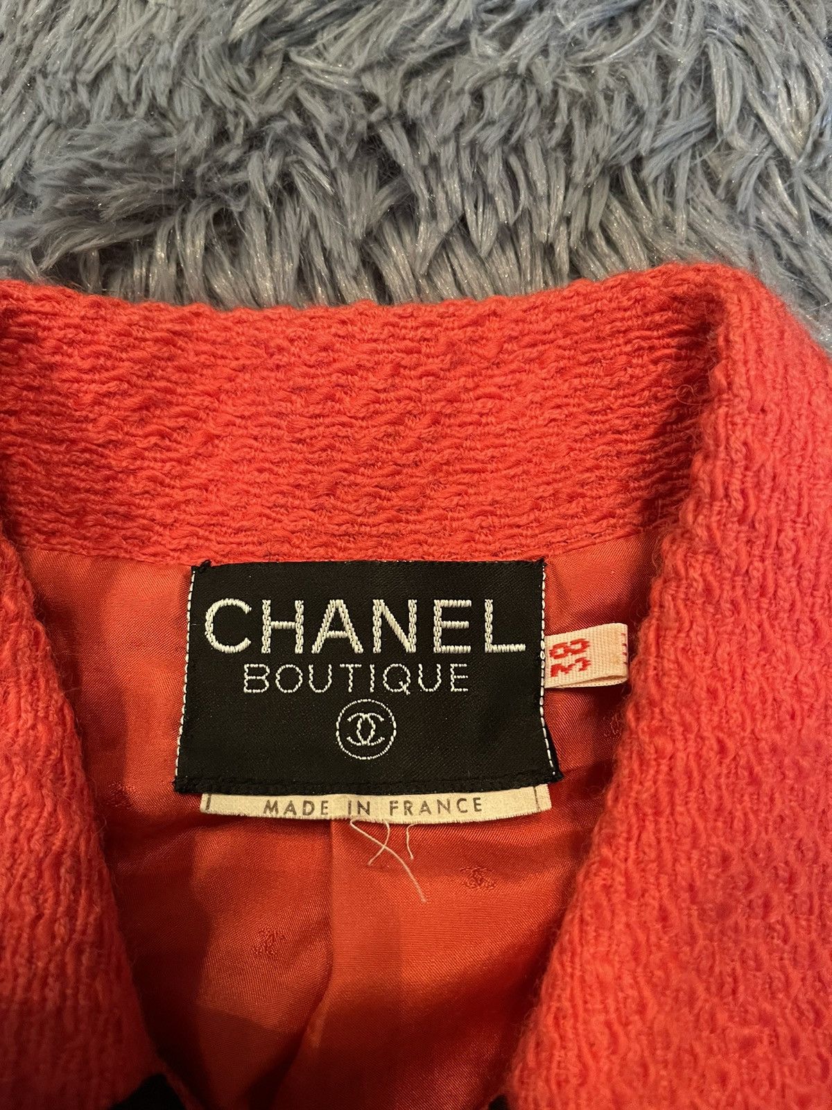 Chanel × Vintage Chanel 80s archive vintage iconic tweed blazer jacket Size S / US 4 / IT 40 - 19 Thumbnail