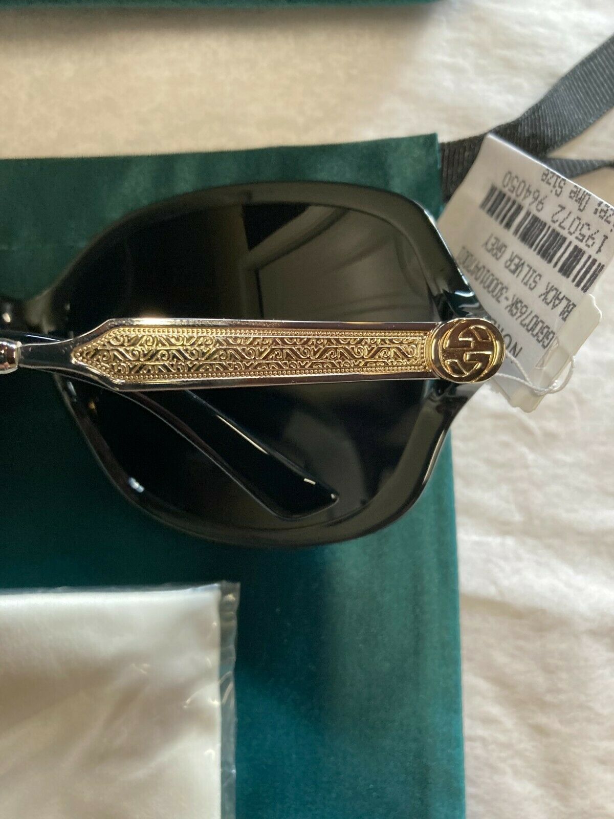Gucci GUCCI GG0076SK 001 Gold/Black 60mm Butterfly Sunglasses Size ONE SIZE - 3 Thumbnail