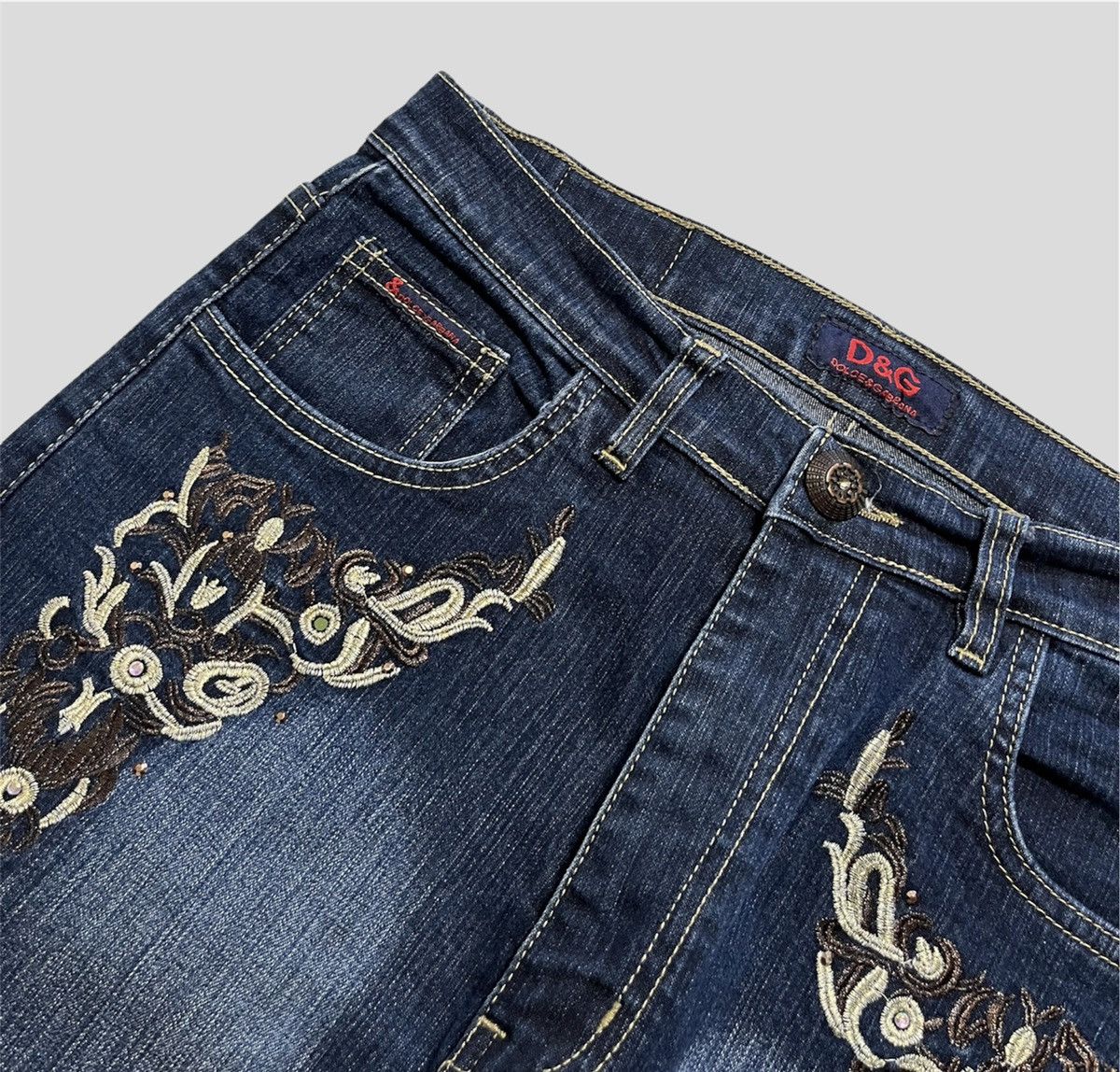 Dolce & Gabbana Dolce & Gabbana Jeans Embroidered Logo Size US 30 / EU 46 - 5 Thumbnail