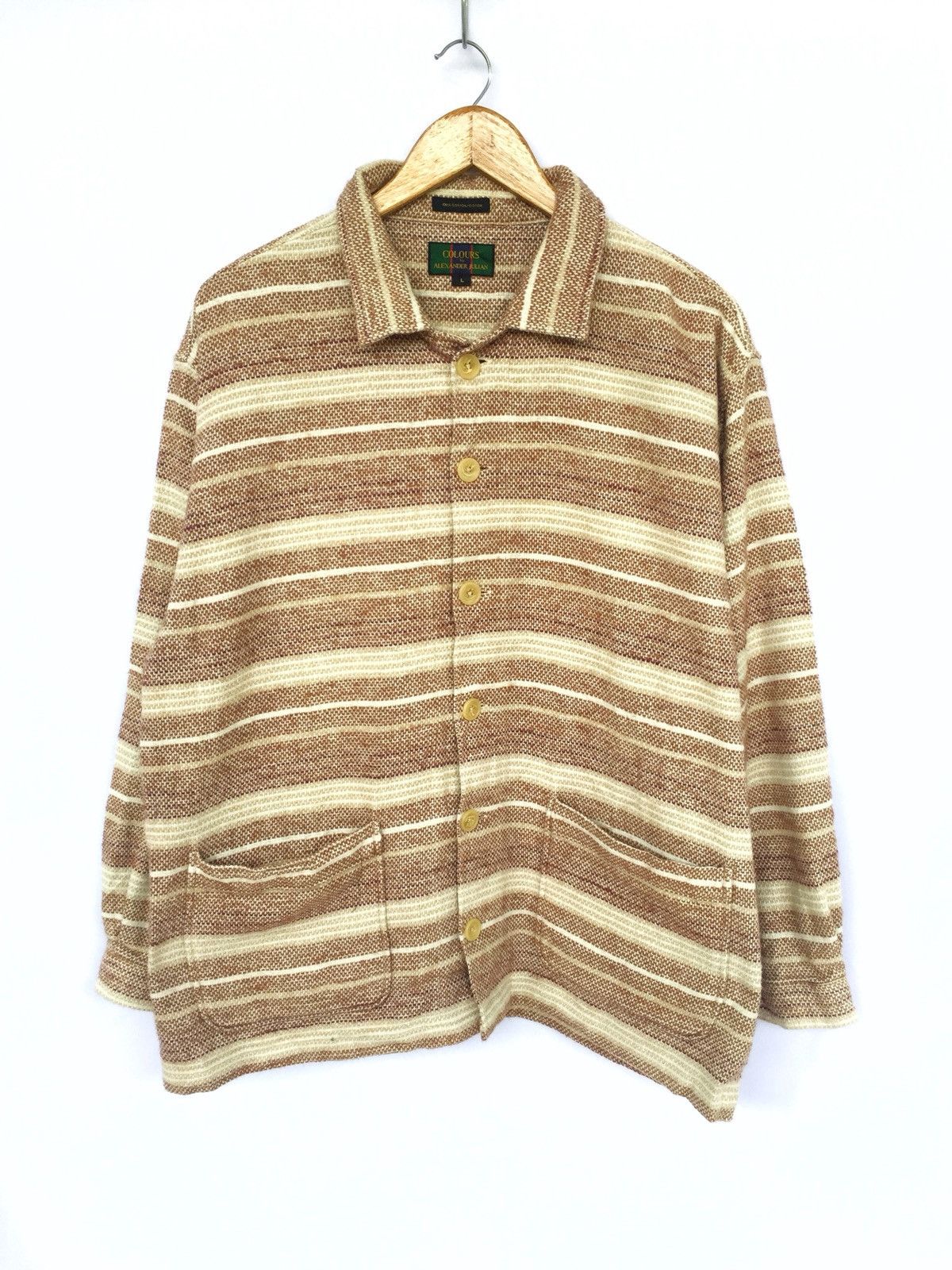 Alexander Julian Alexander Julian Jail Striped Worker Oversized Button Jacket Size US L / EU 52-54 / 3 - 2 Thumbnail