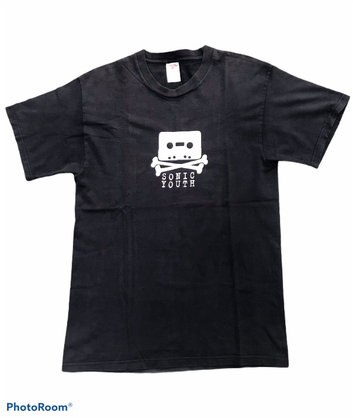 Band Tees VINTAGE OG 90’S SONIC YOUTH CASSETTE SKULL CROSSBONES TEE Size US L / EU 52-54 / 3 - 1 Thumbnail